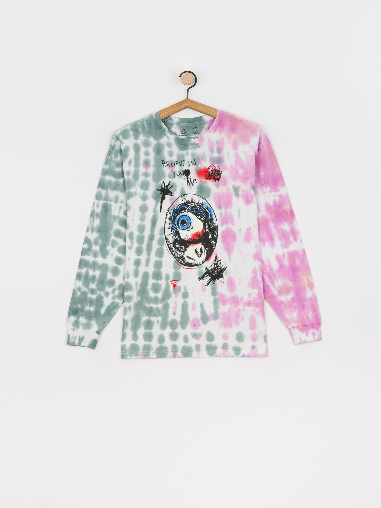 Longsleeve Brixton Bb Believe Stt (green/red)