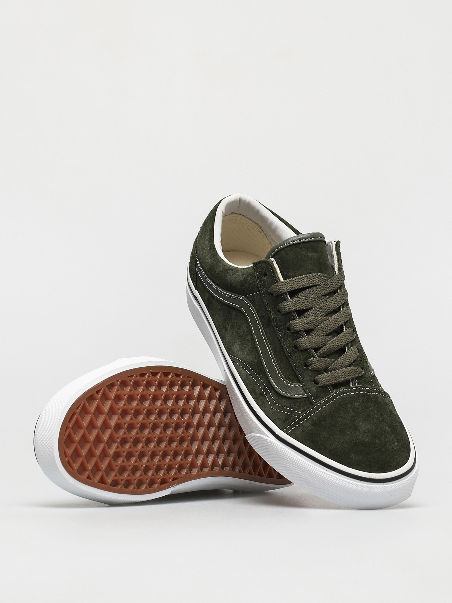 Buty Vans Old Skool (pig suede olive/true white)