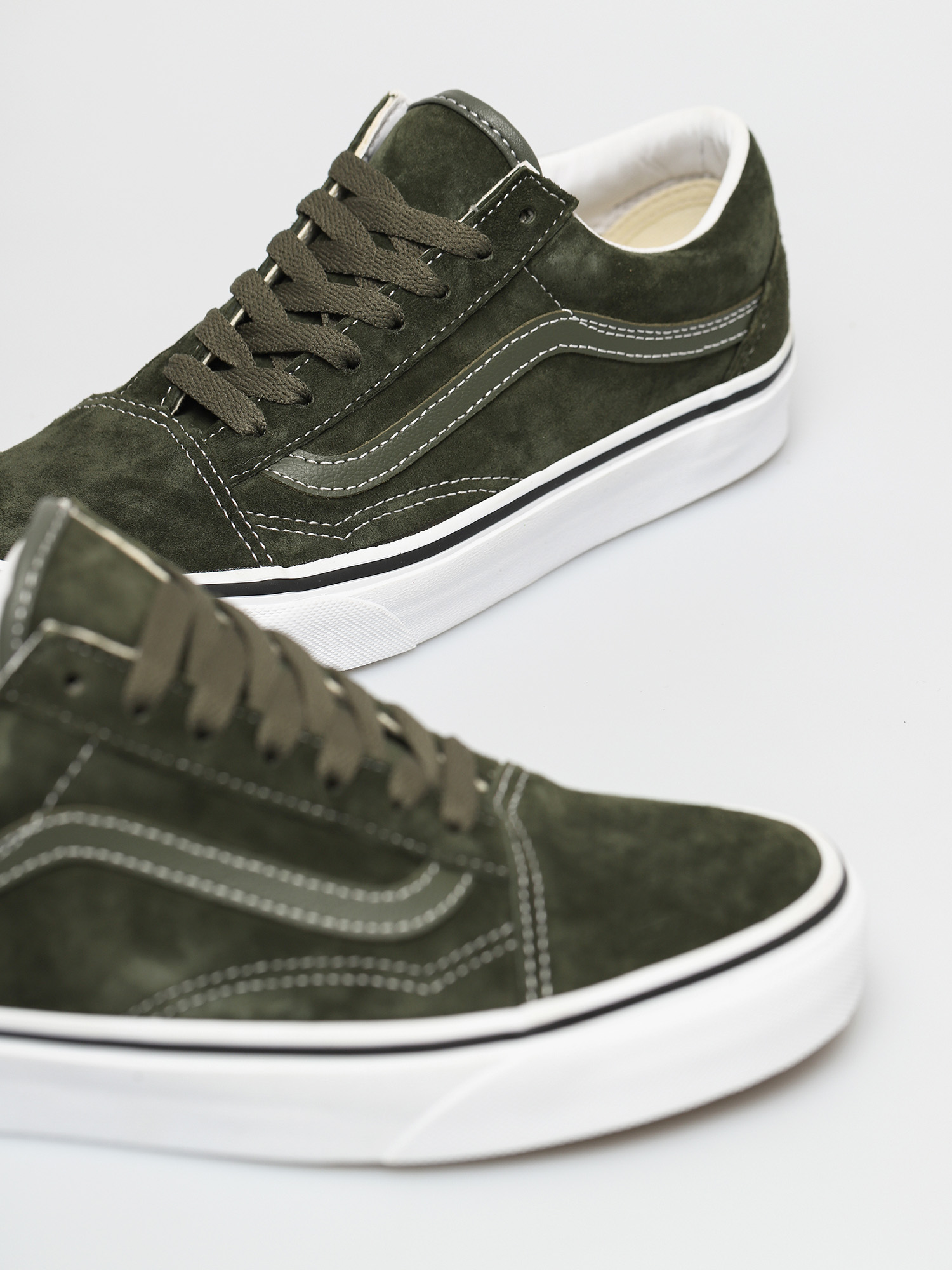 Buty Vans Old Skool (pig suede olive/true white)