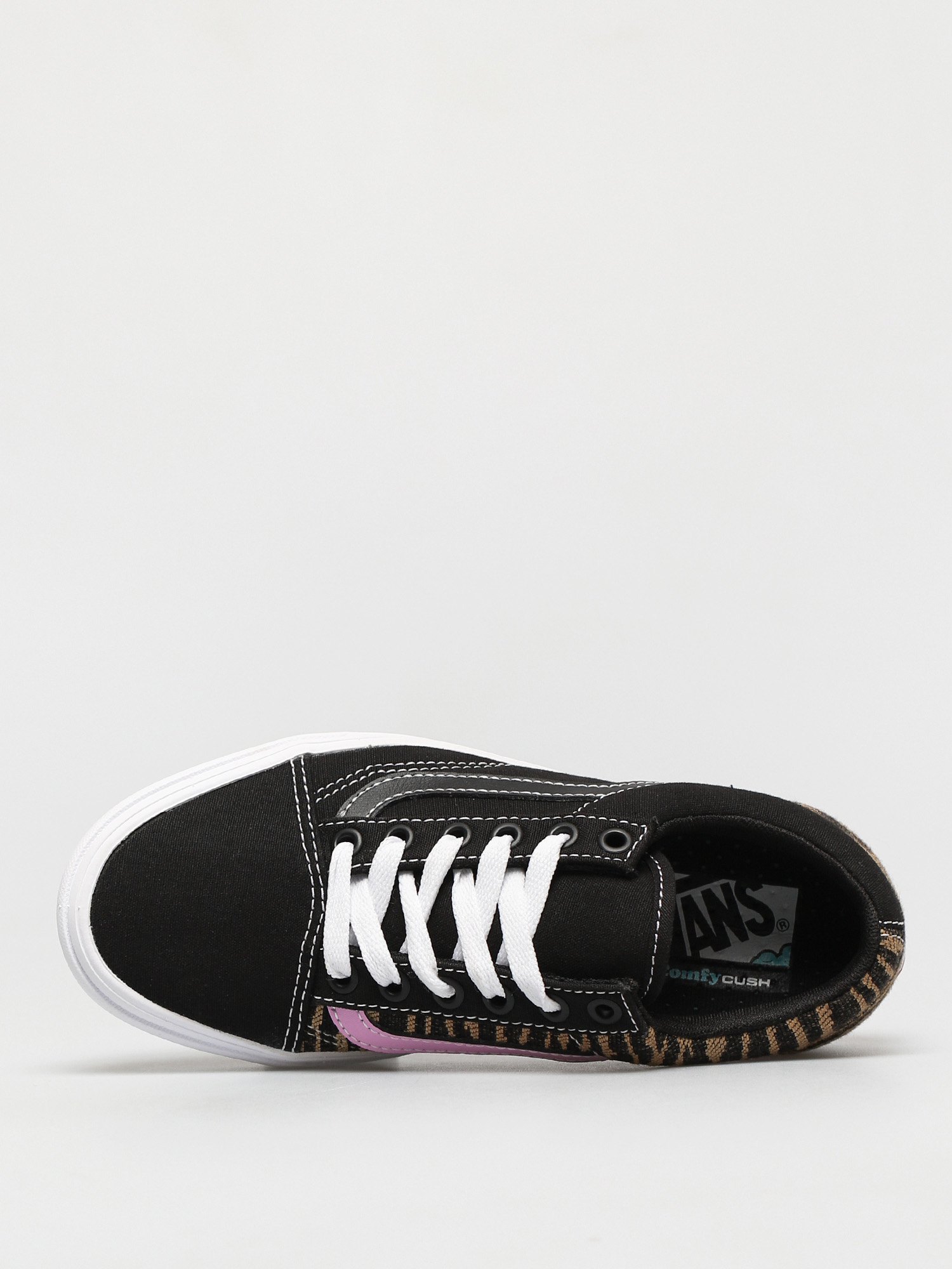 Buty Vans Comfycush Old Skool (le tigre black/orchid)