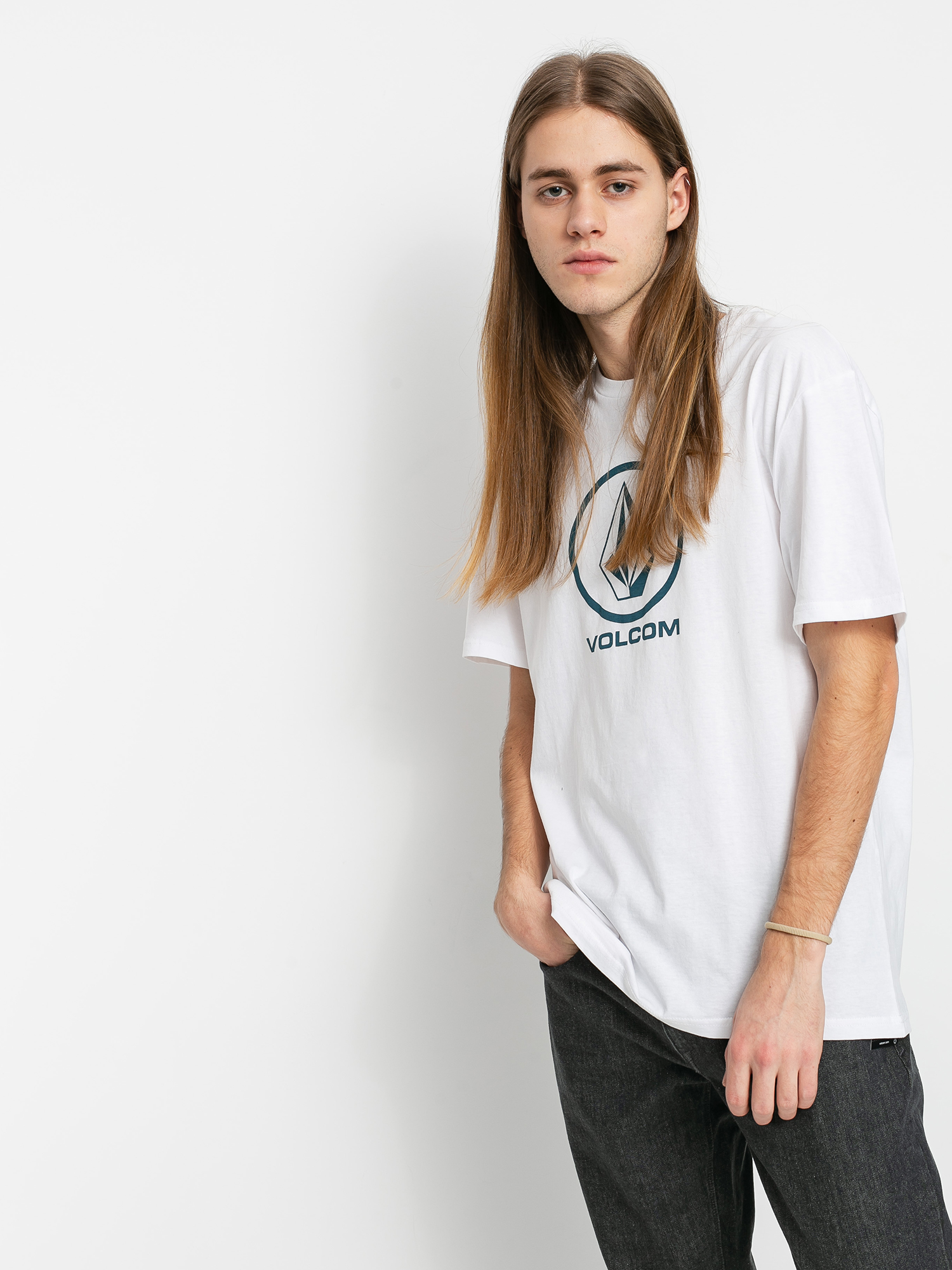 T-shirt Volcom Crisp Stone Bsc (white)