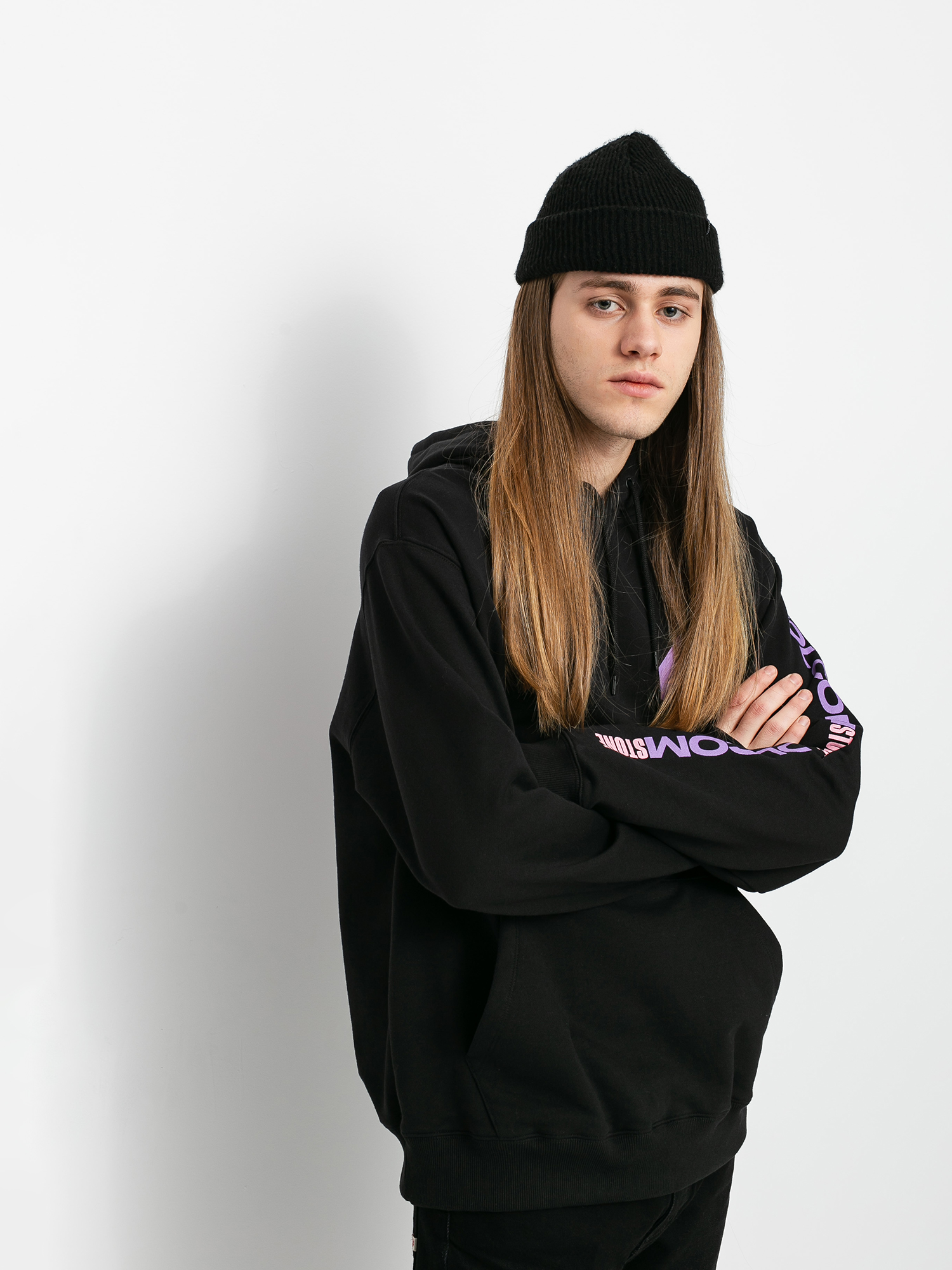 Bluza z kapturem Volcom Fa HD (black)