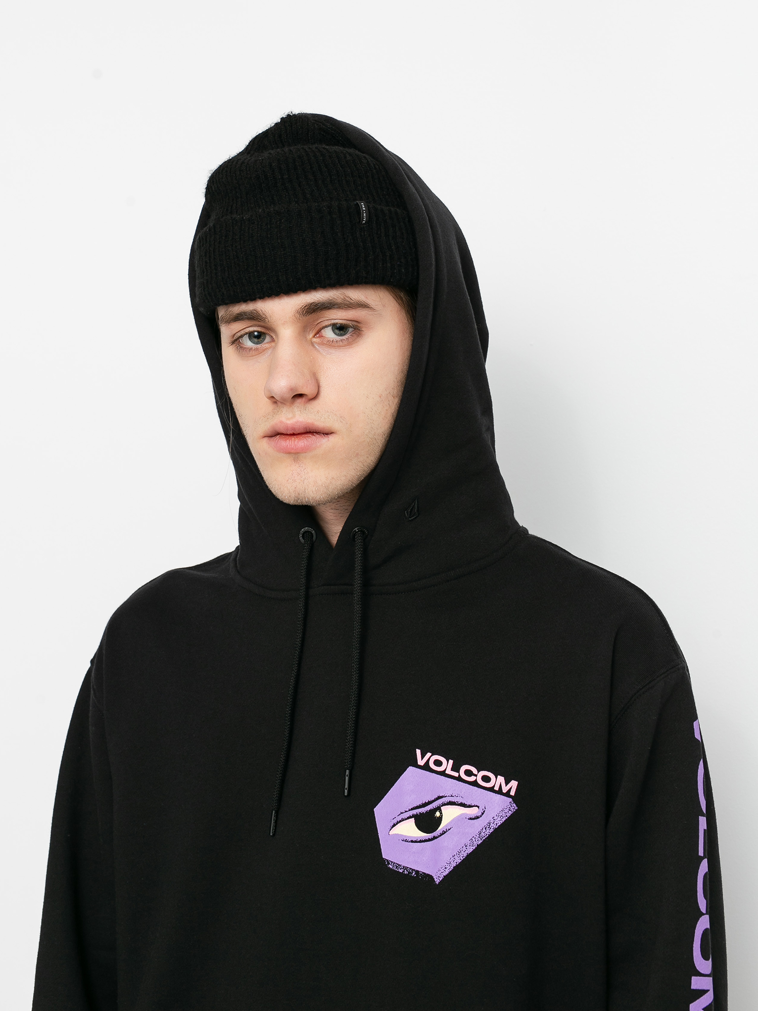 Bluza z kapturem Volcom Fa HD (black)
