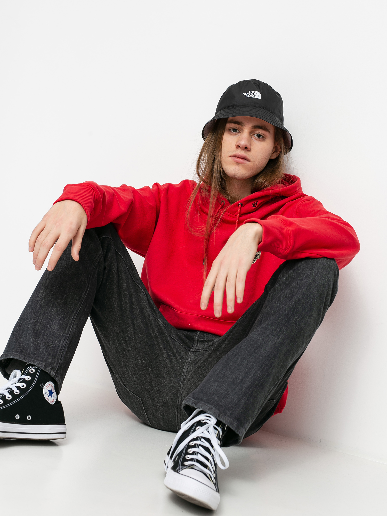Bluza z kapturem Volcom Fa HD (carmine red)