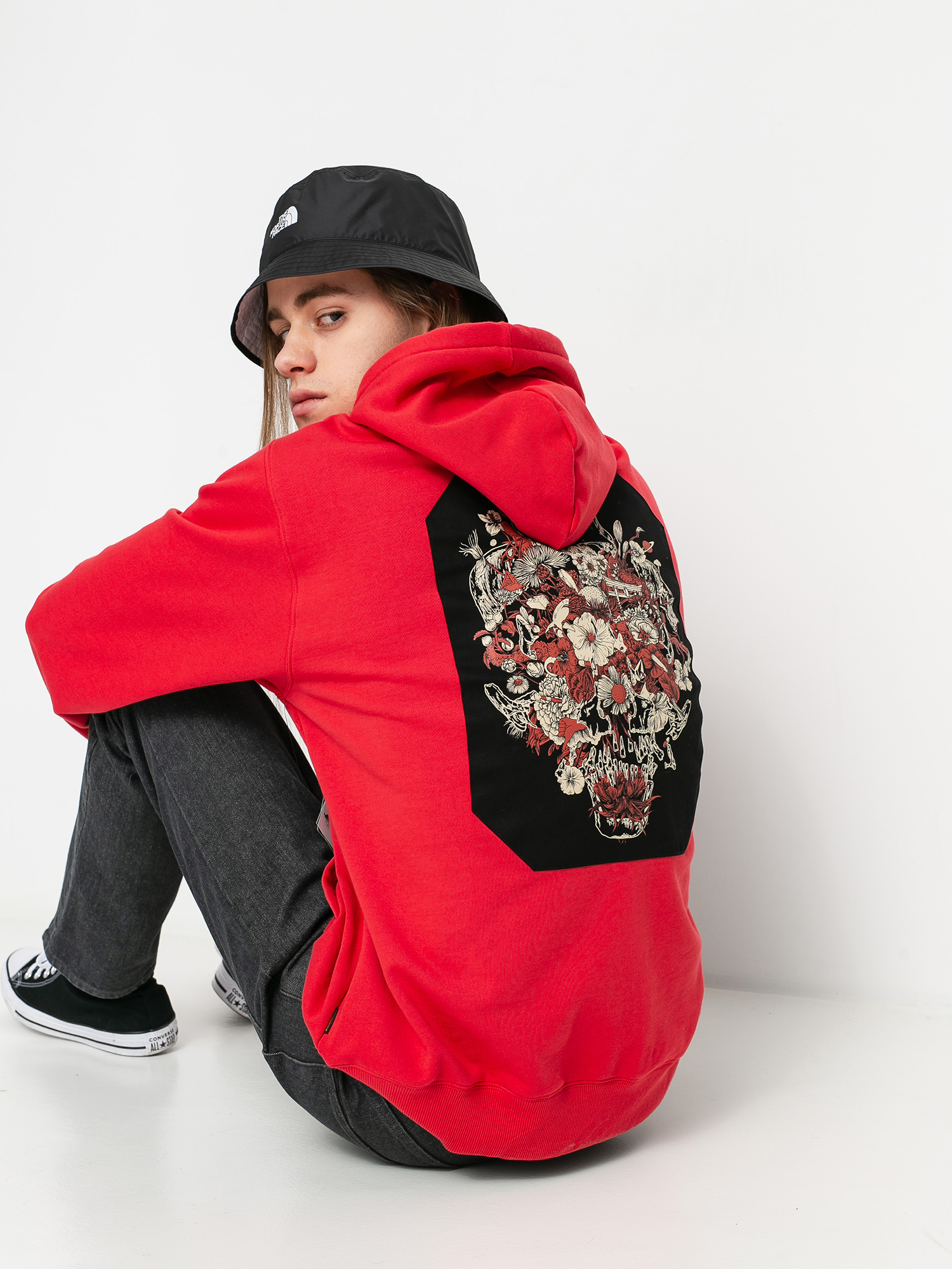 Bluza z kapturem Volcom Fa HD (carmine red)