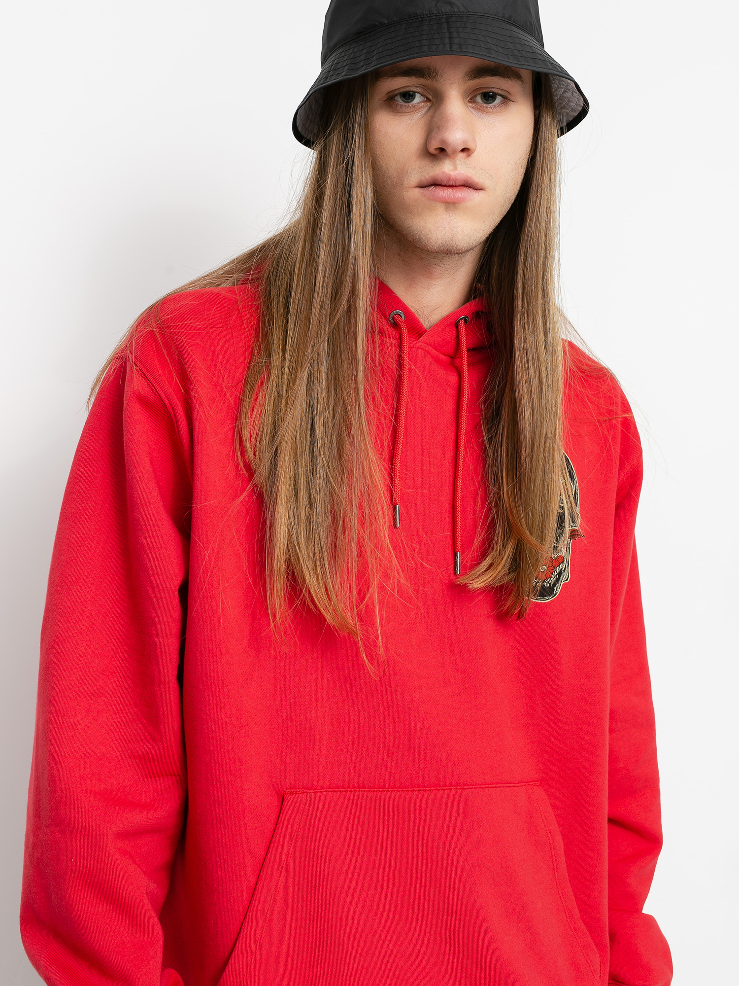 Bluza z kapturem Volcom Fa HD (carmine red)