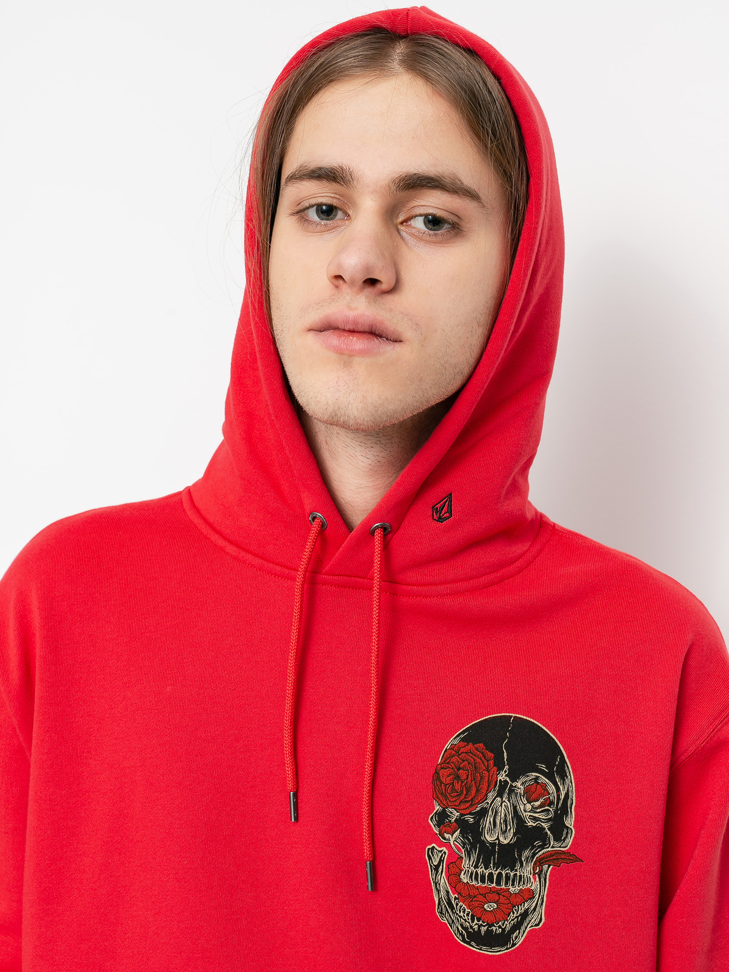 Bluza z kapturem Volcom Fa HD (carmine red)