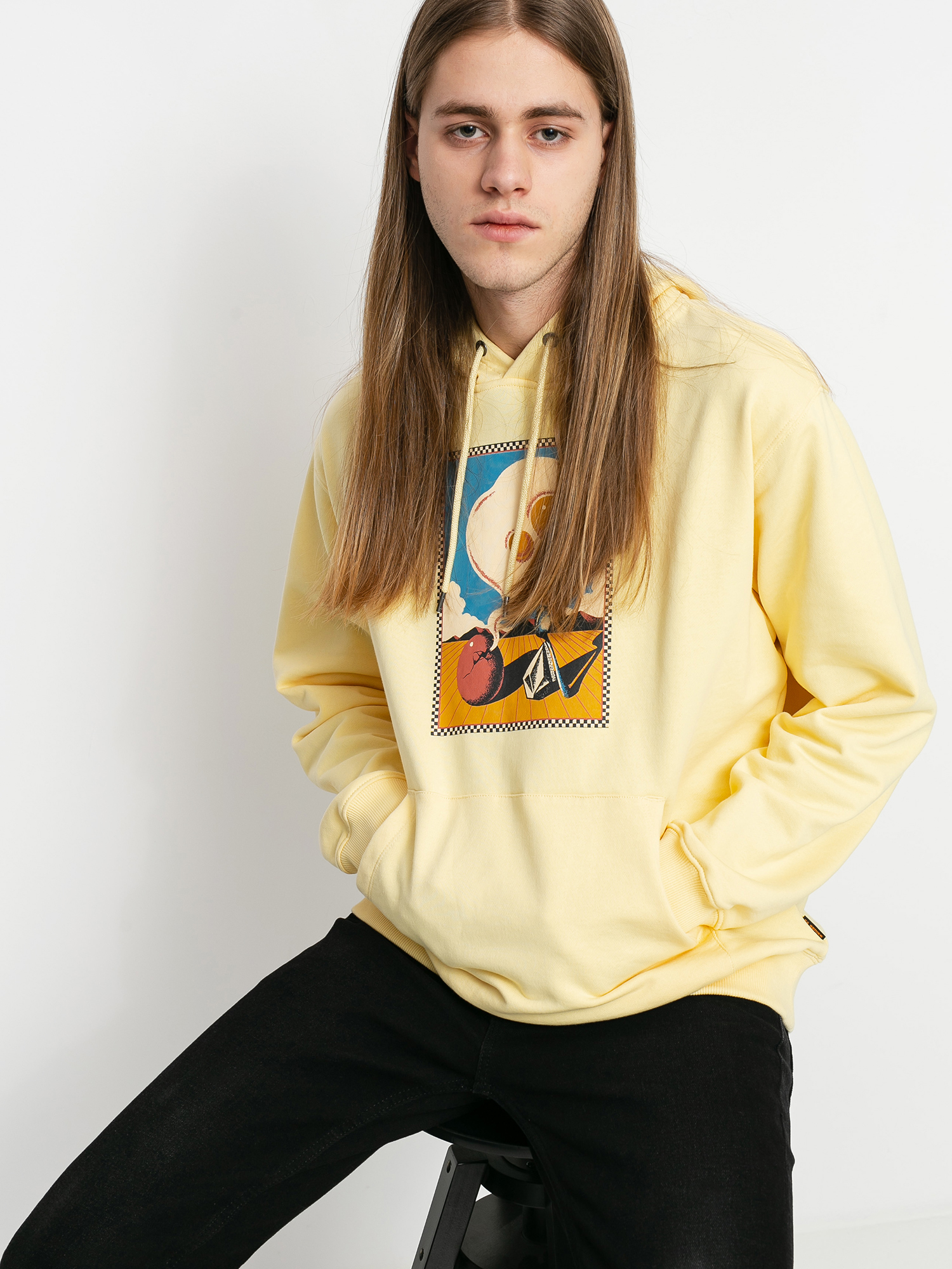 Bluza z kapturem Volcom Fa HD (dawn yellow)