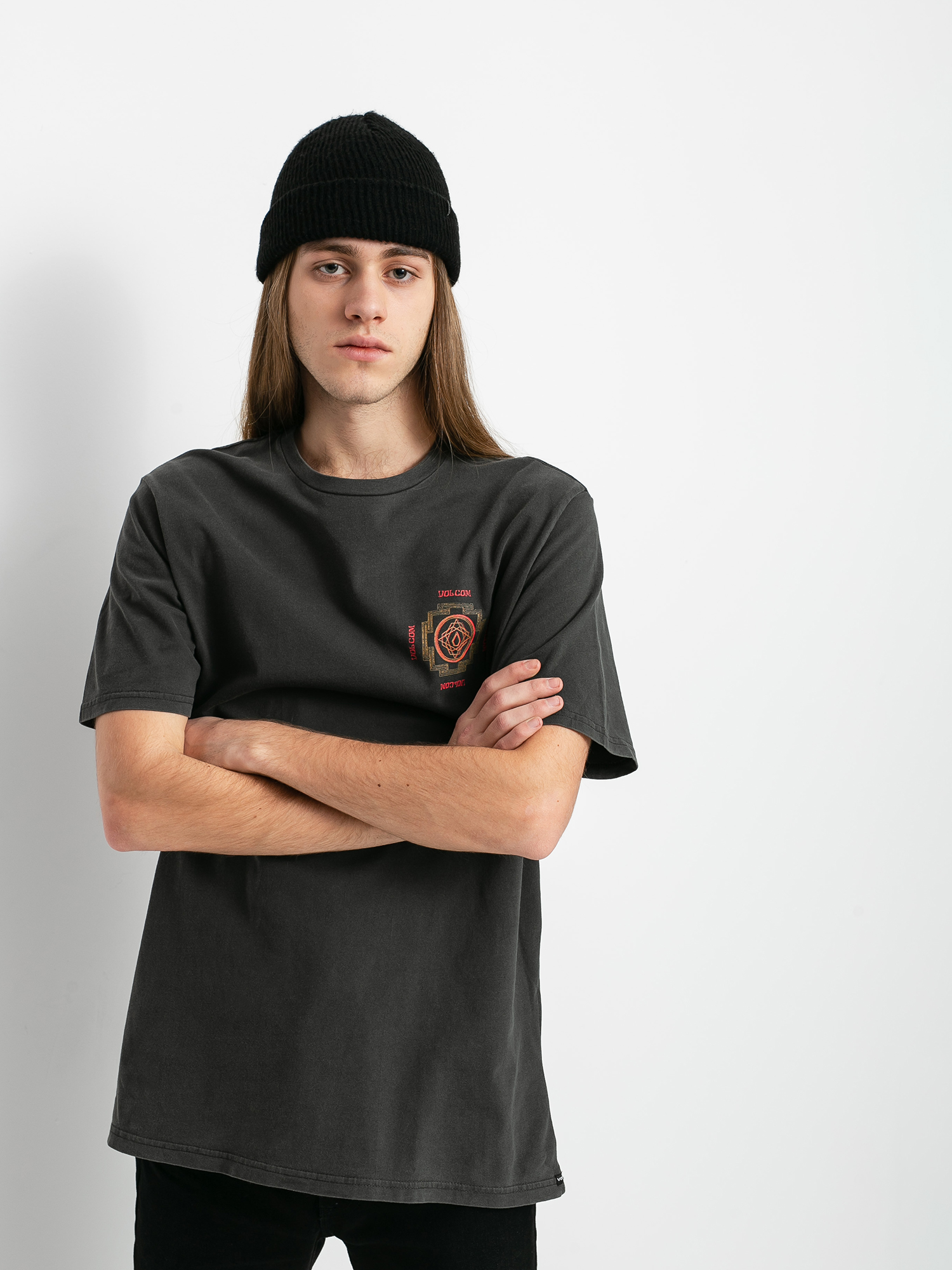 T-shirt Volcom Psychonic (black)