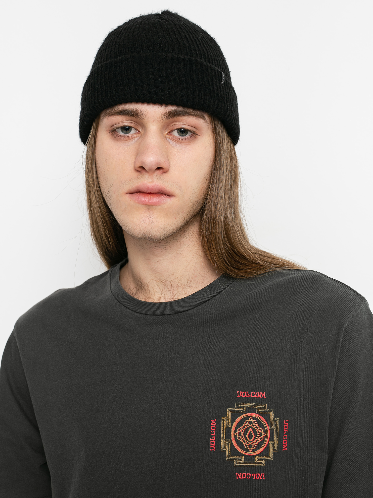 T-shirt Volcom Psychonic (black)