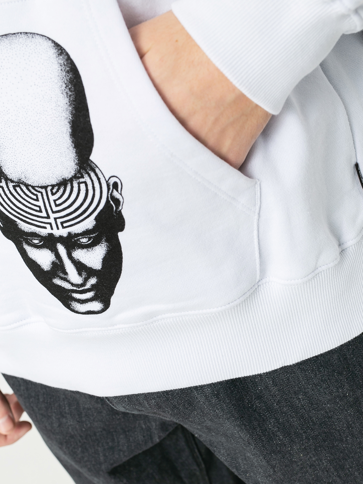 Bluza z kapturem Volcom Fa HD (white)