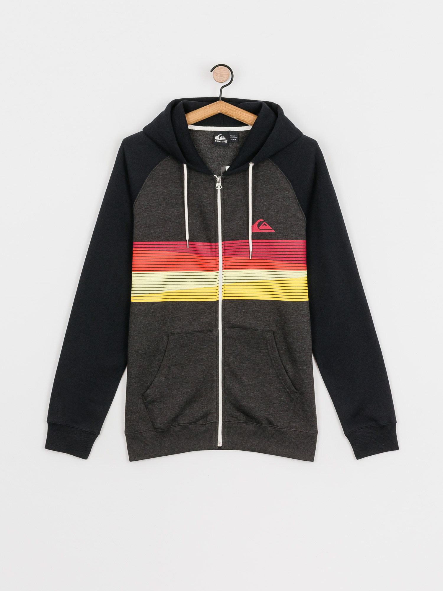 Bluza z kapturem Quiksilver Everyday Screen ZHD (dark grey heather)