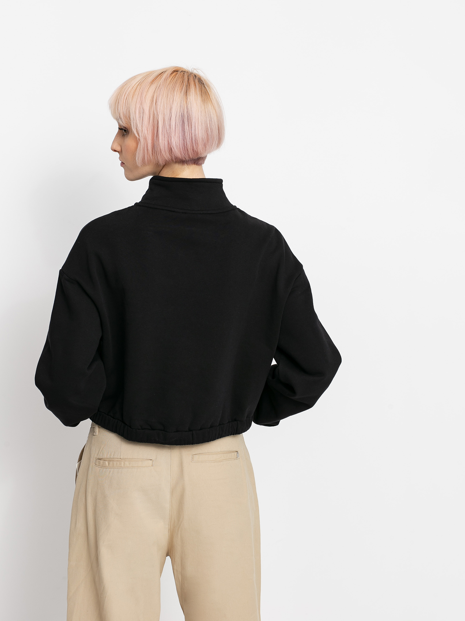 Bluza Vans Left Chest Half Zip Wmn (black)
