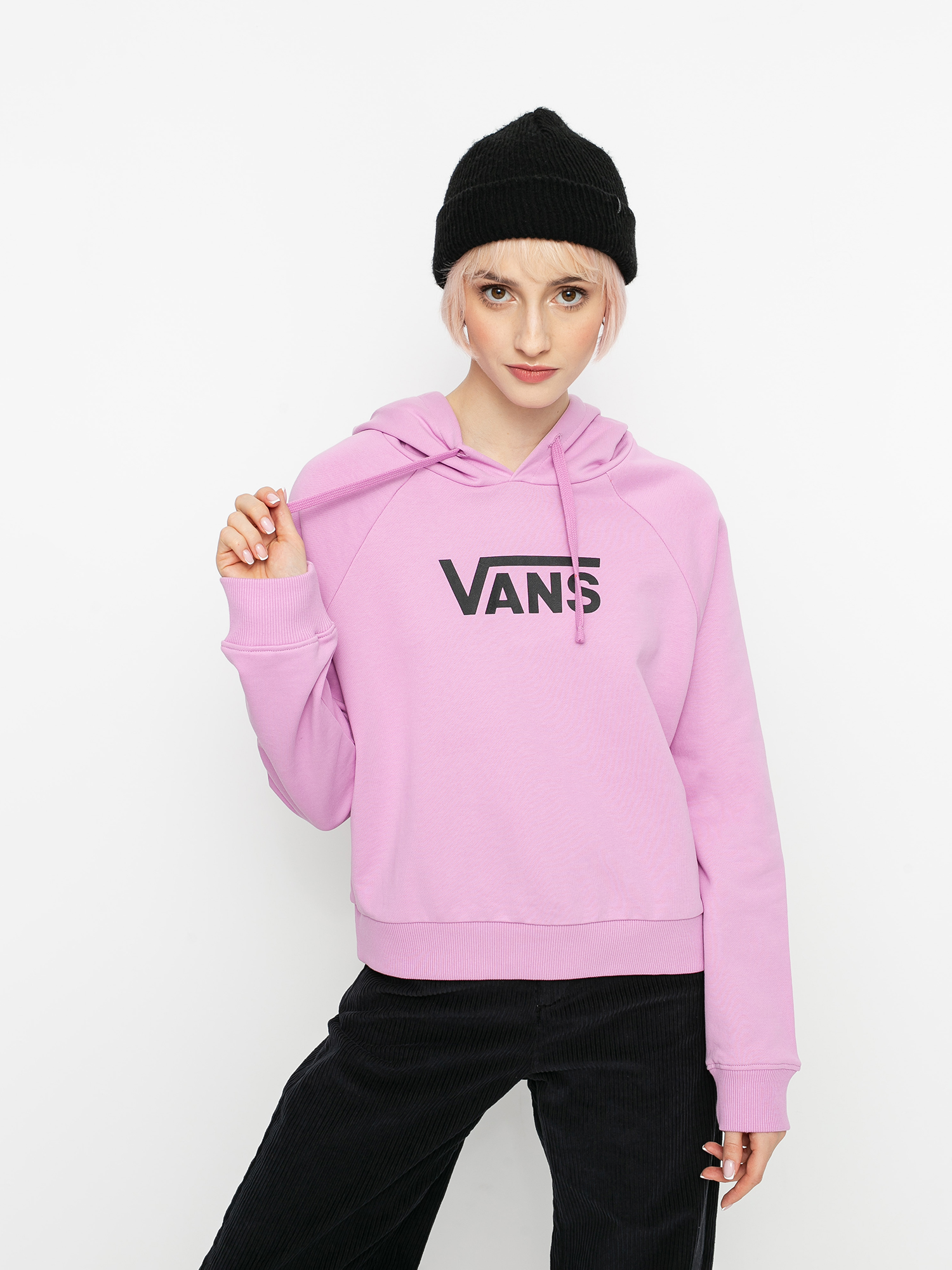 Bluza z kapturem Vans Flying V Ft Boxy HD Wmn (orchid)