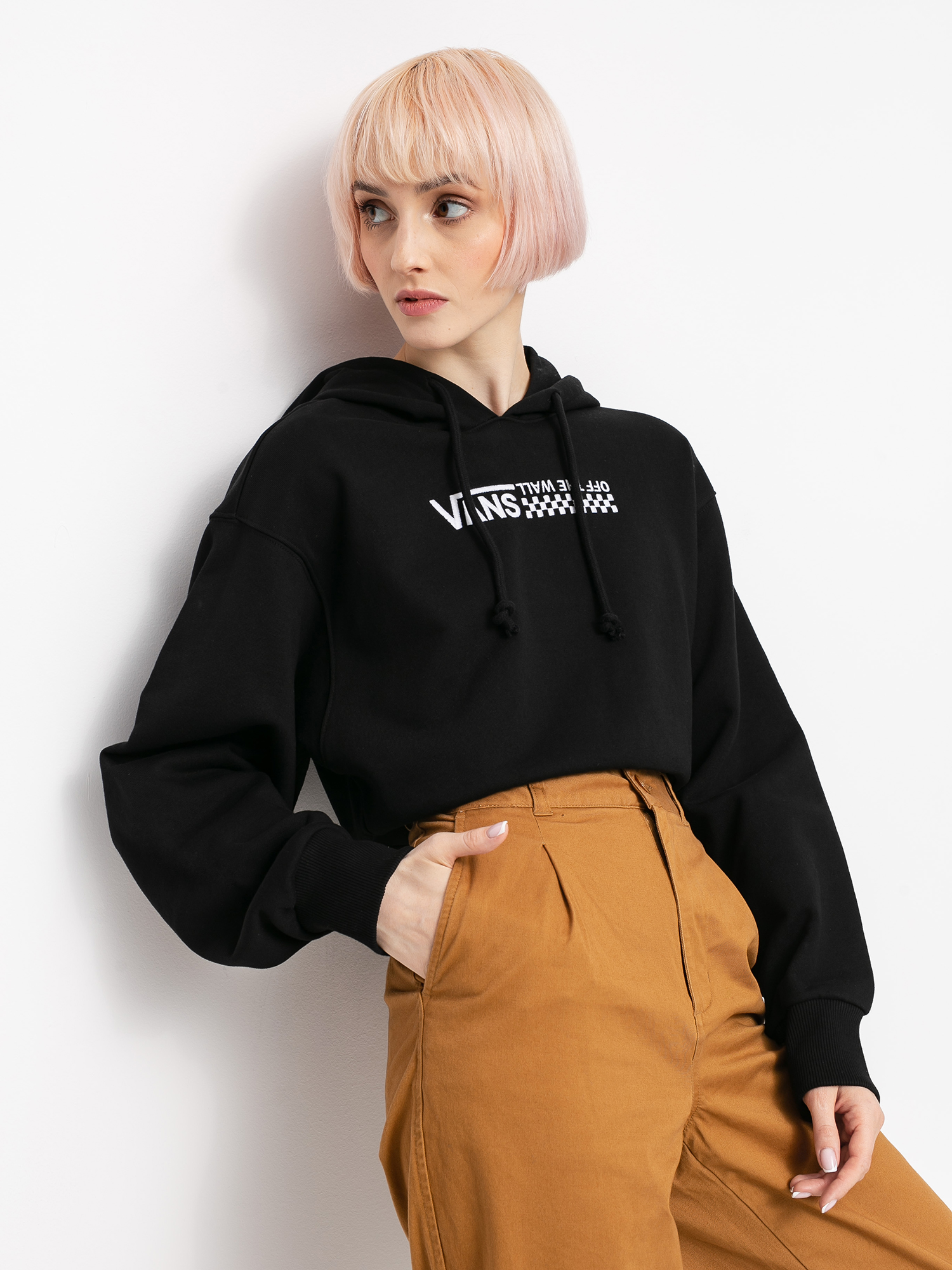 Bluza z kapturem Vans Strait Out Turvy II HD Wmn (black)