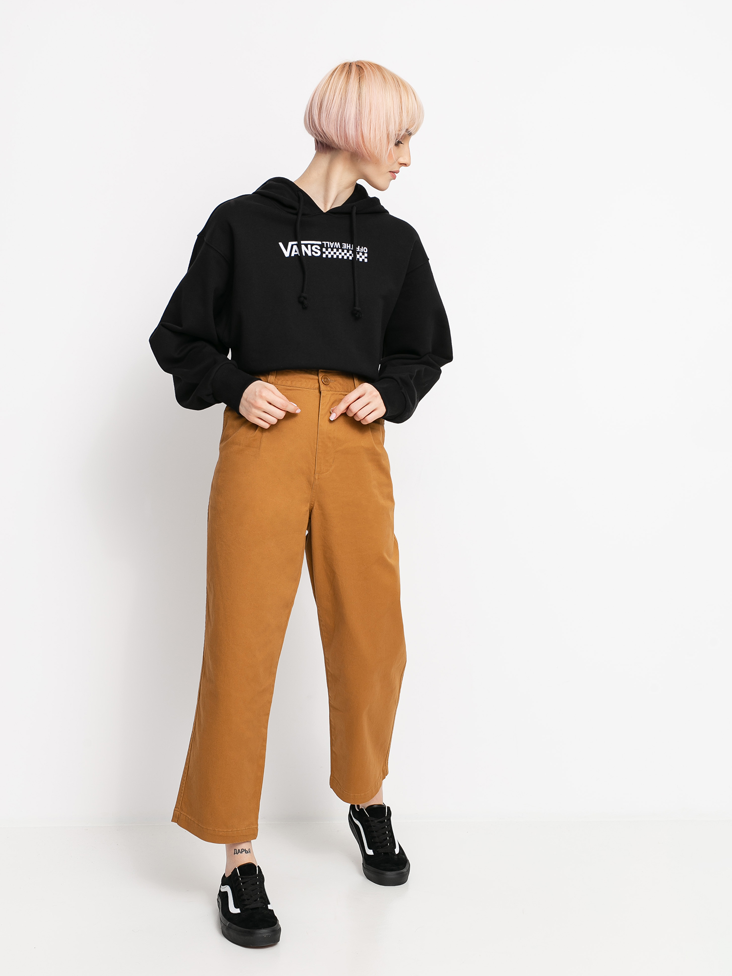Bluza z kapturem Vans Strait Out Turvy II HD Wmn (black)