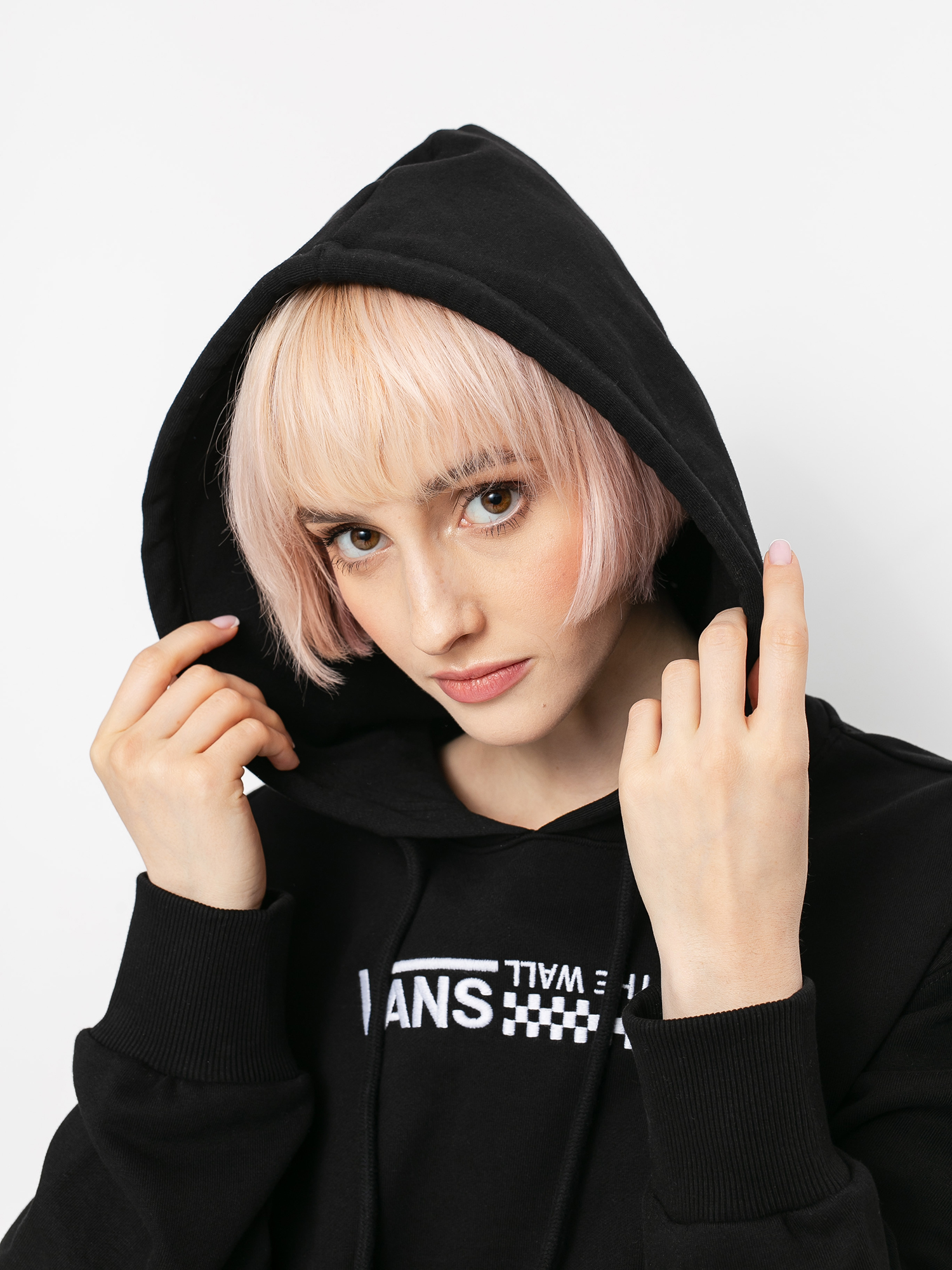 Bluza z kapturem Vans Strait Out Turvy II HD Wmn (black)