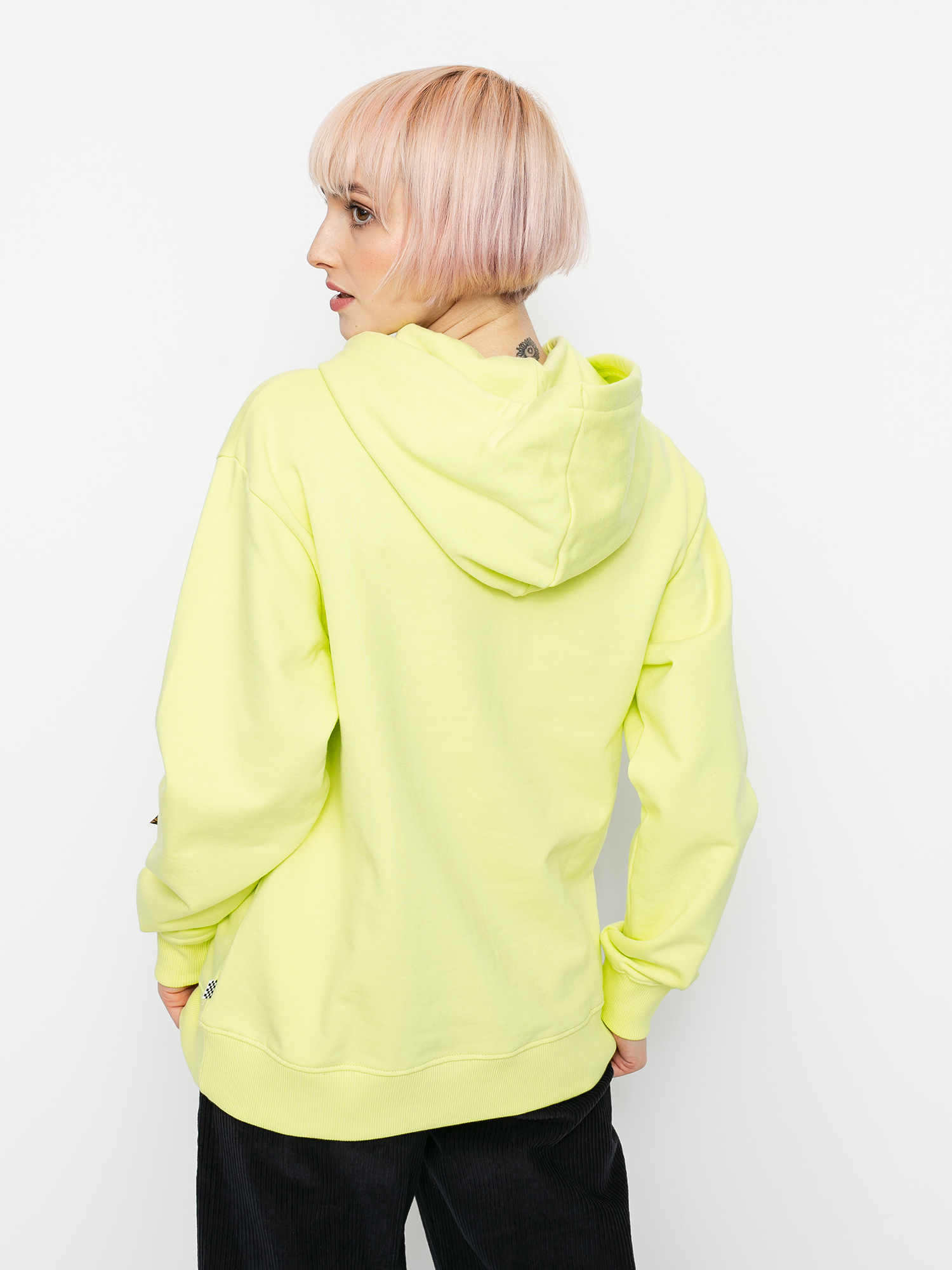 Bluza z kapturem Vans Flying V Bf Ft HD Wmn (sunny lime)