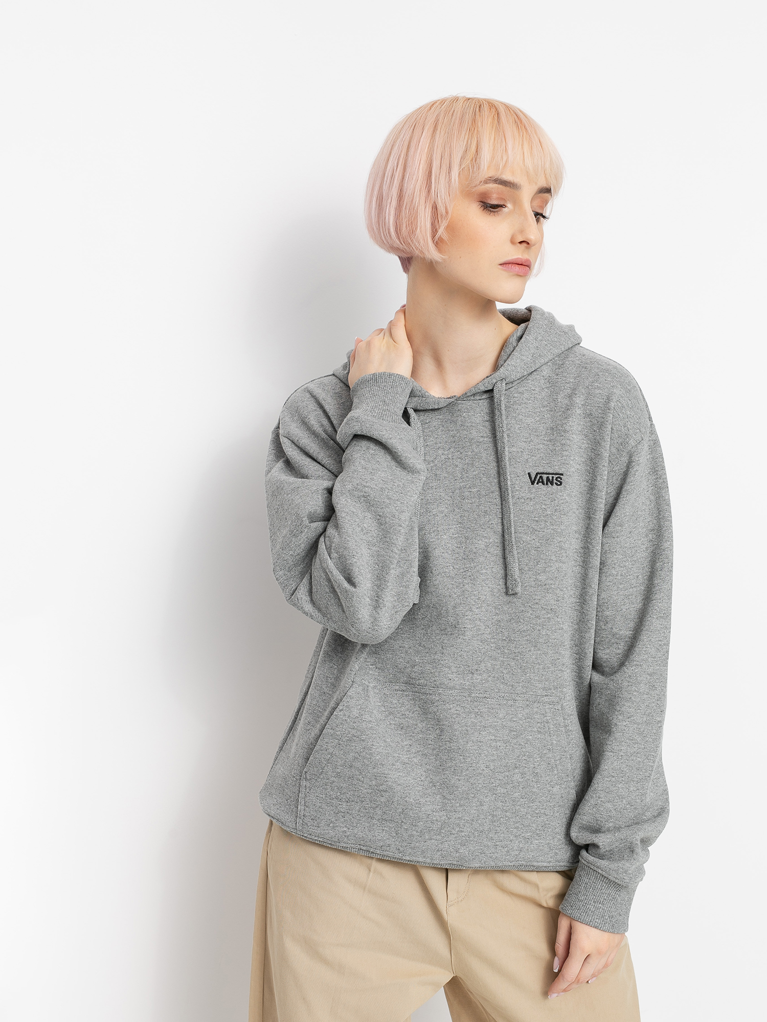 Bluza z kapturem Vans Flying V Bf Ft HD Wmn (cement heather)