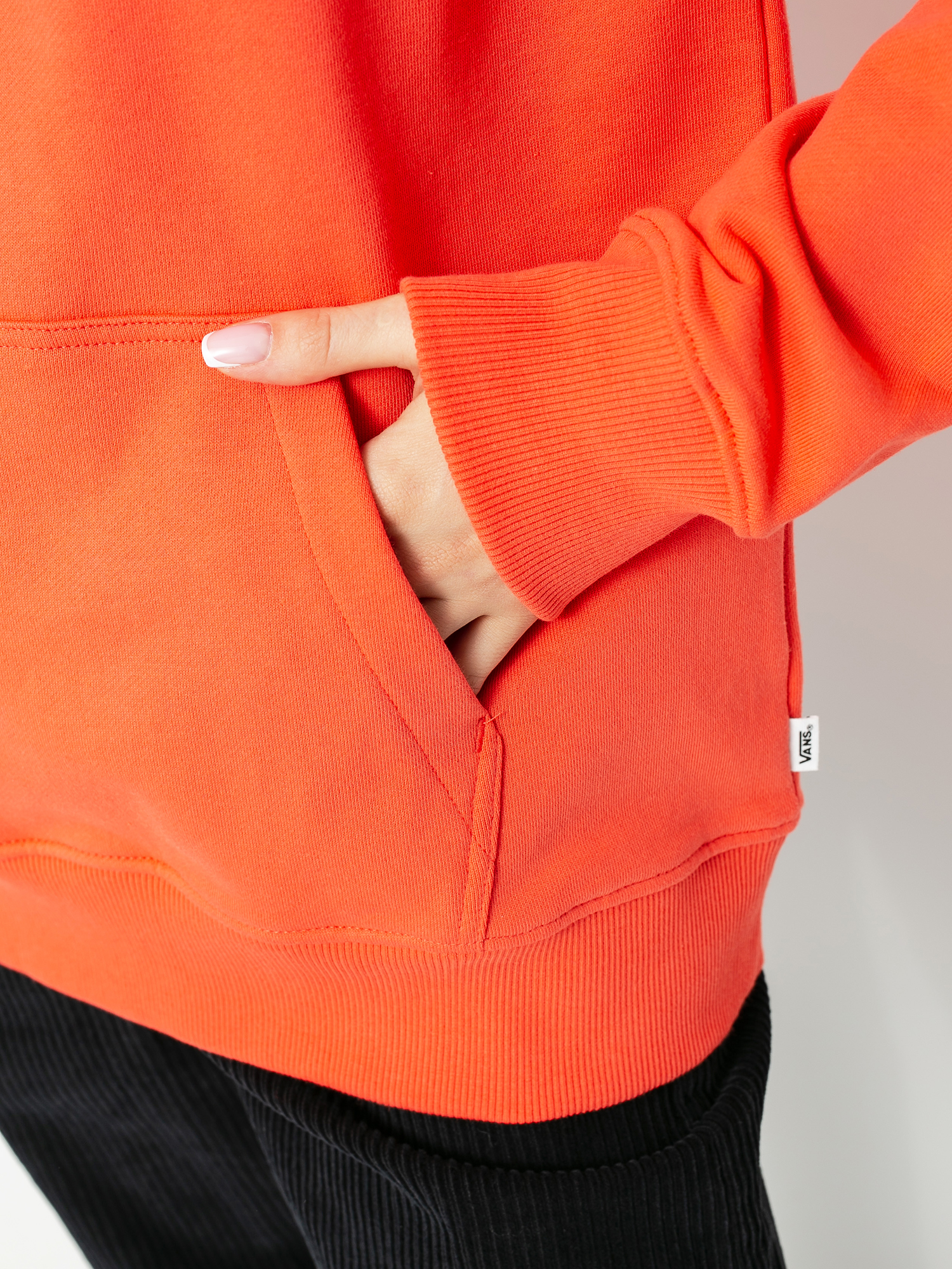 Bluza z kapturem Vans Flying V Bf Ft HD Wmn (hot coral)