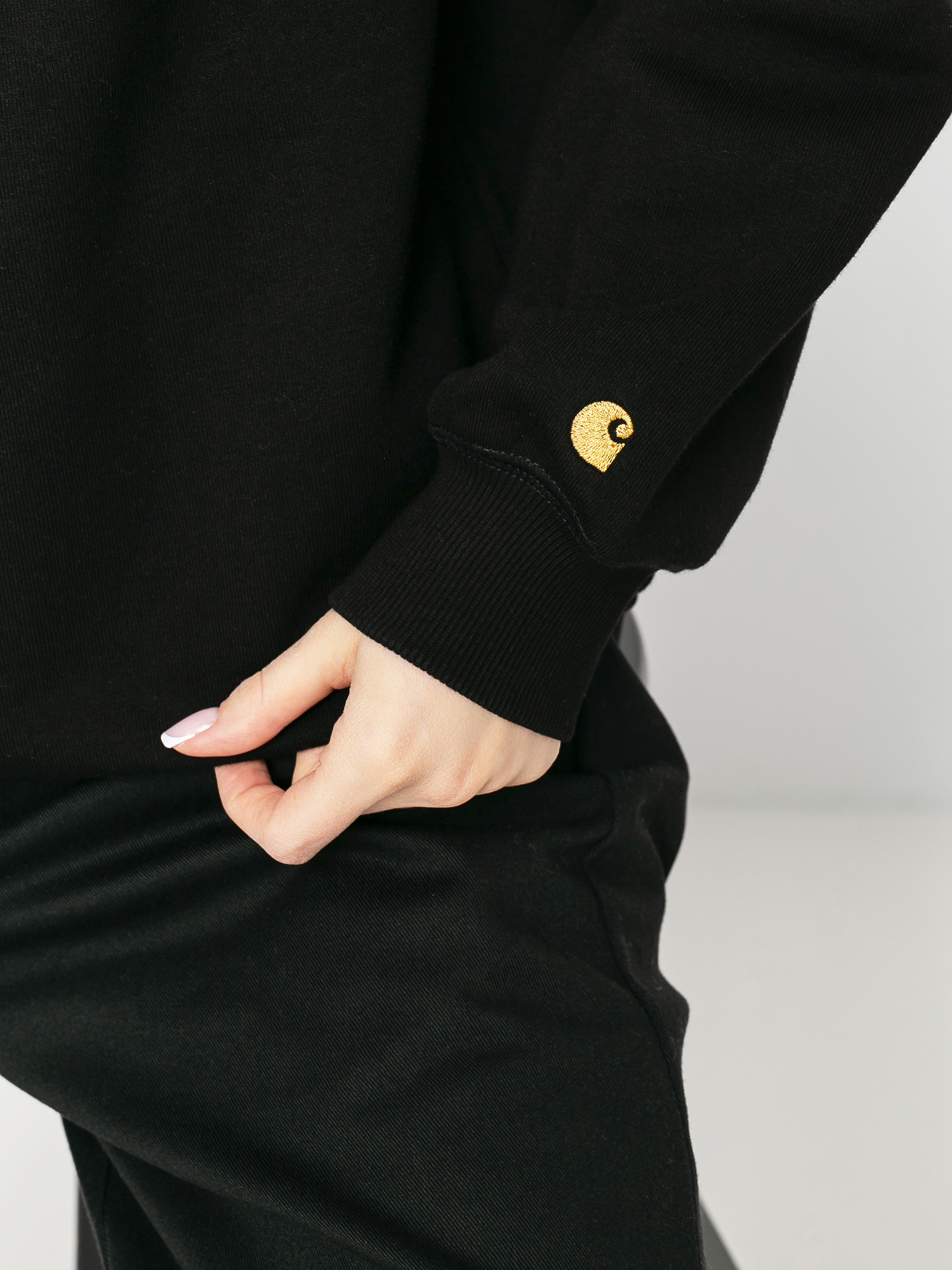 Bluza Carhartt WIP Chase Wmn (black/gold)