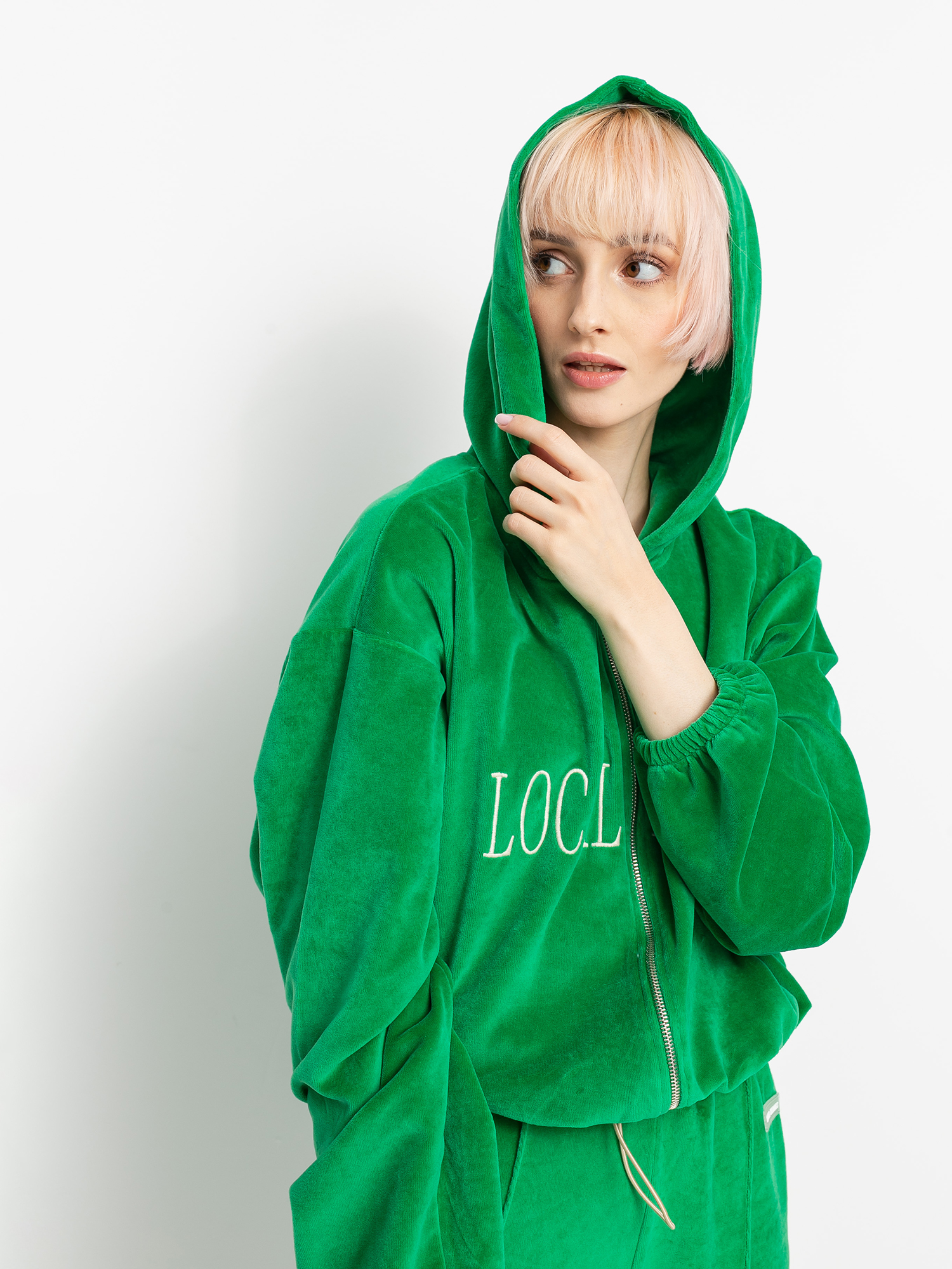 Bluza z kapturem Local Heroes Lh 2013 ZHD Wmn (velvet green)