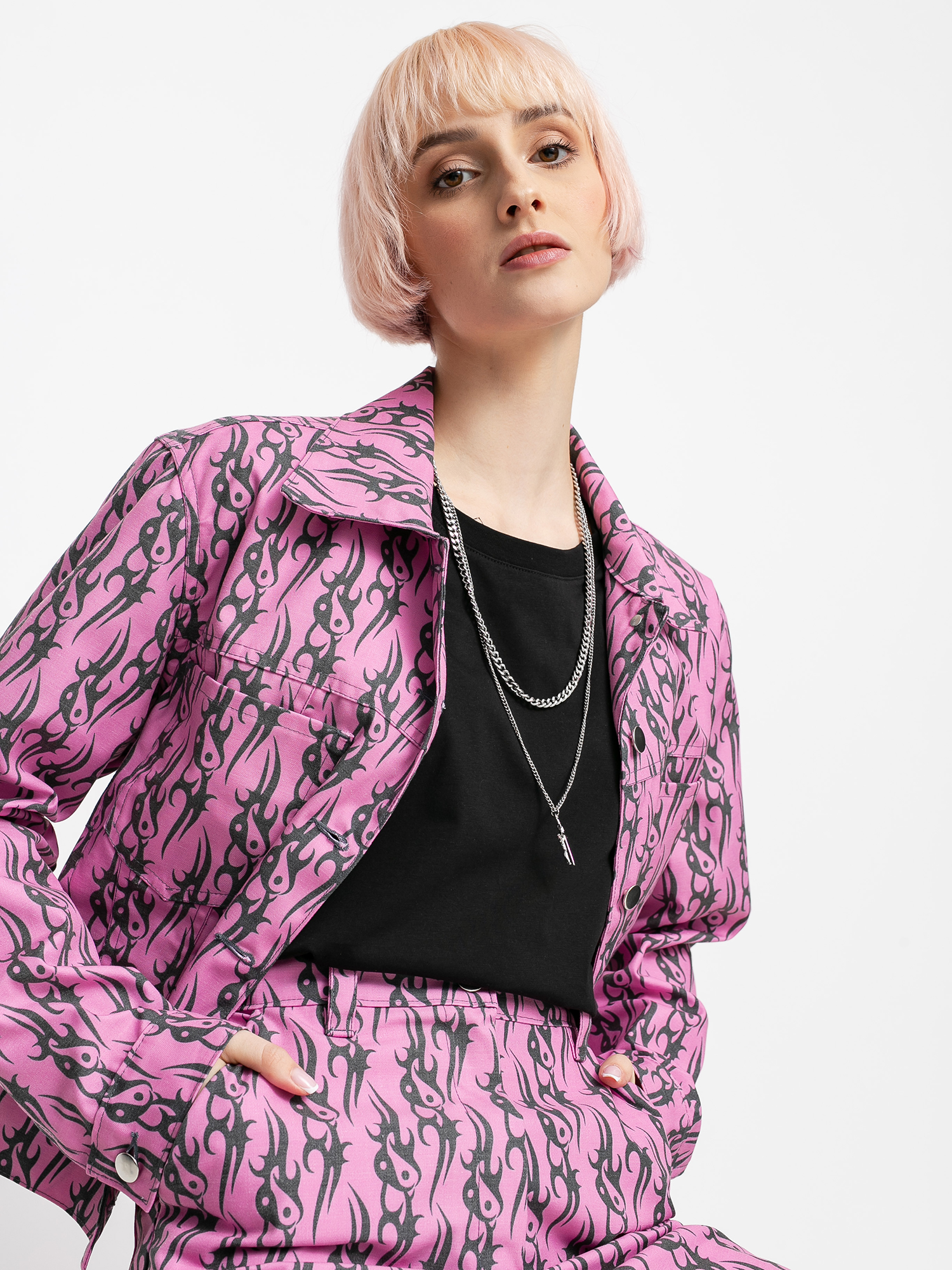 Kurtka Local Heroes Tribal Love Wmn (pink)