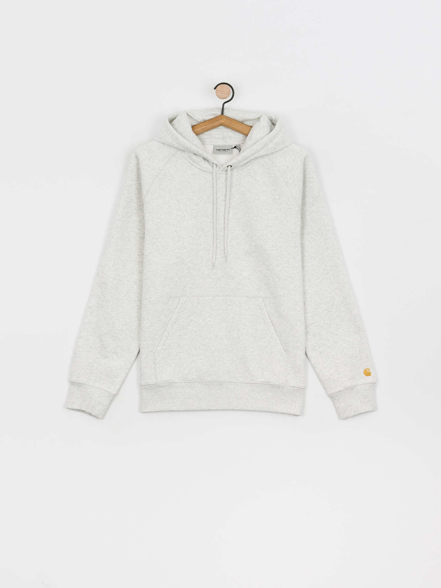 Bluza z kapturem Carhartt WIP Chase HD (ash heather/gold)