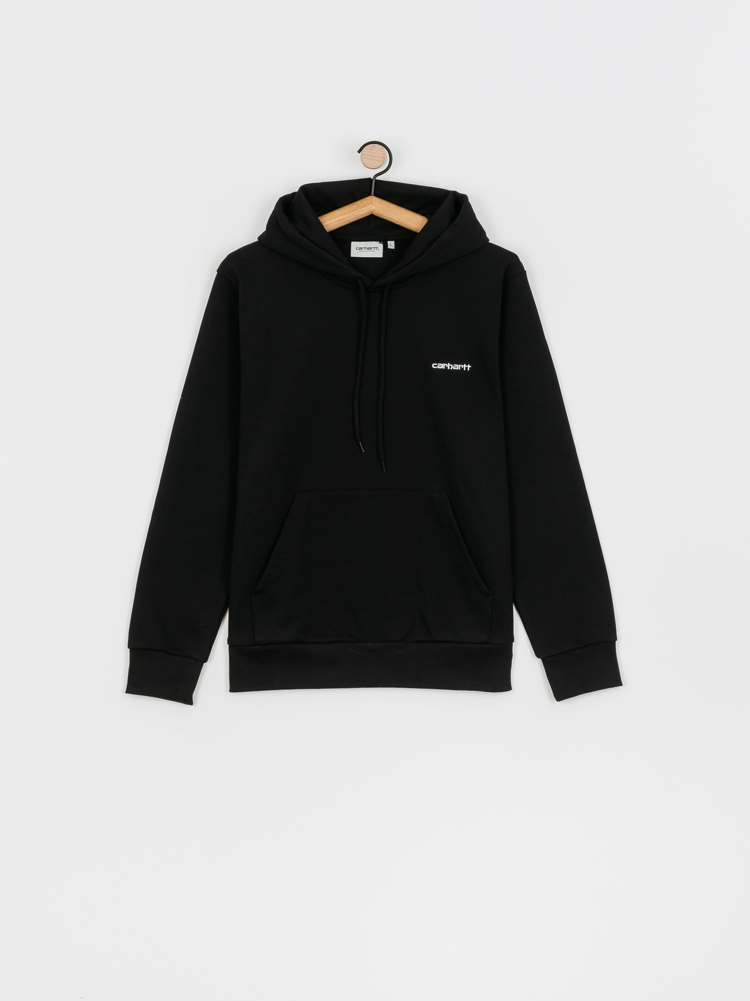 Bluza z kapturem Carhartt WIP Script Embroidery HD (black/white)