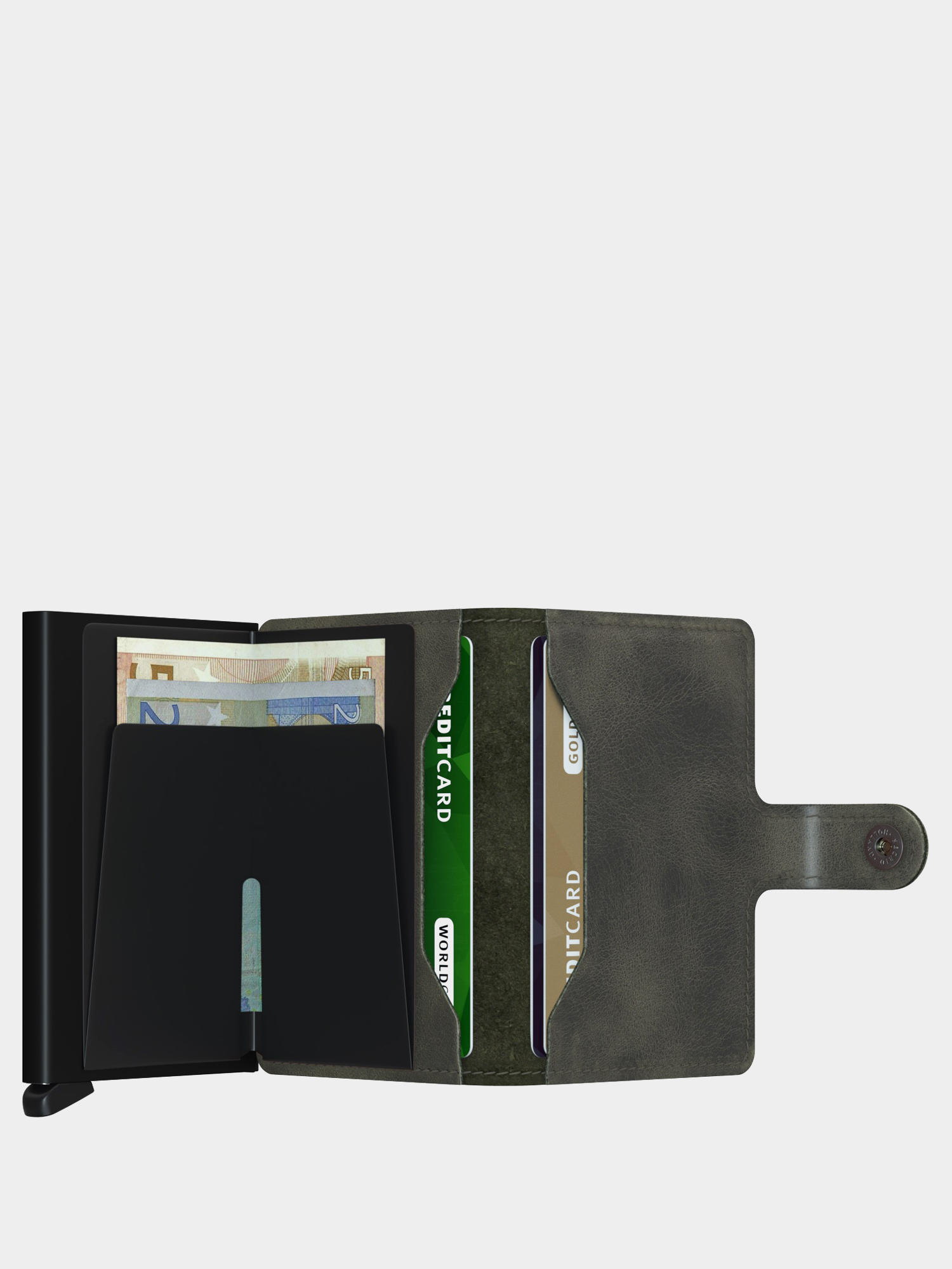 Portfel Secrid Miniwallet (vintage olive/black)