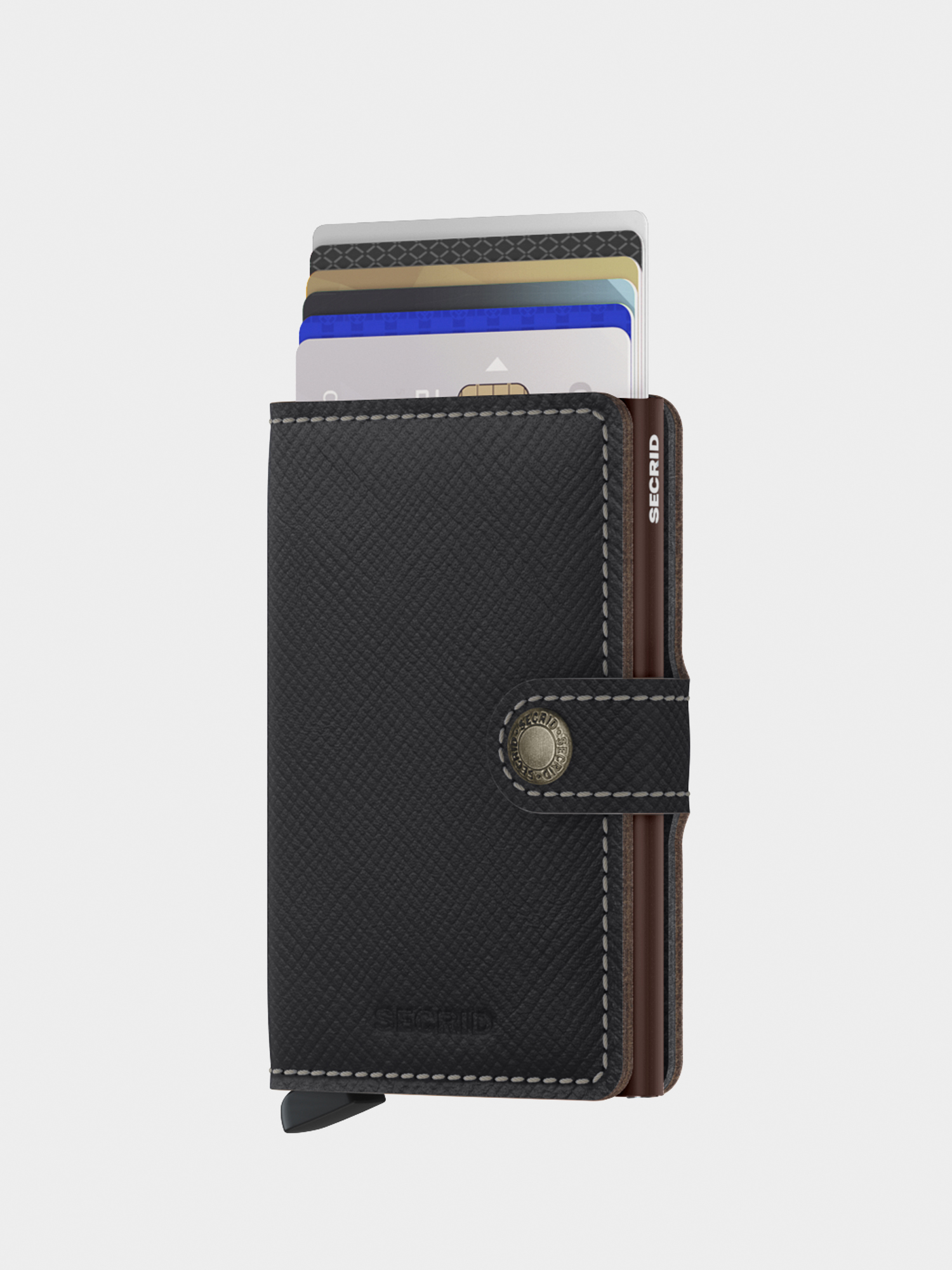 Portfel Secrid Miniwallet (saffiano brown)