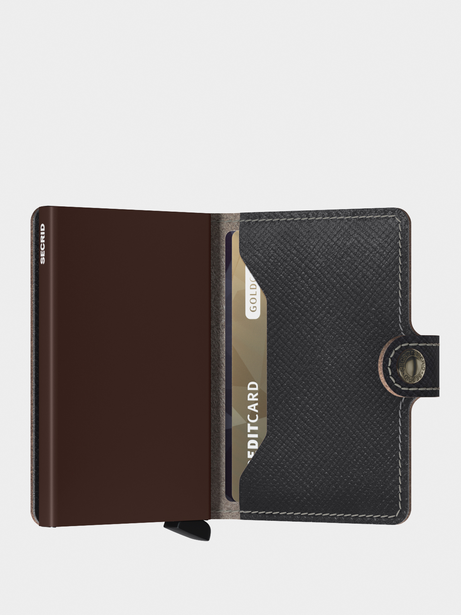 Portfel Secrid Miniwallet (saffiano brown)