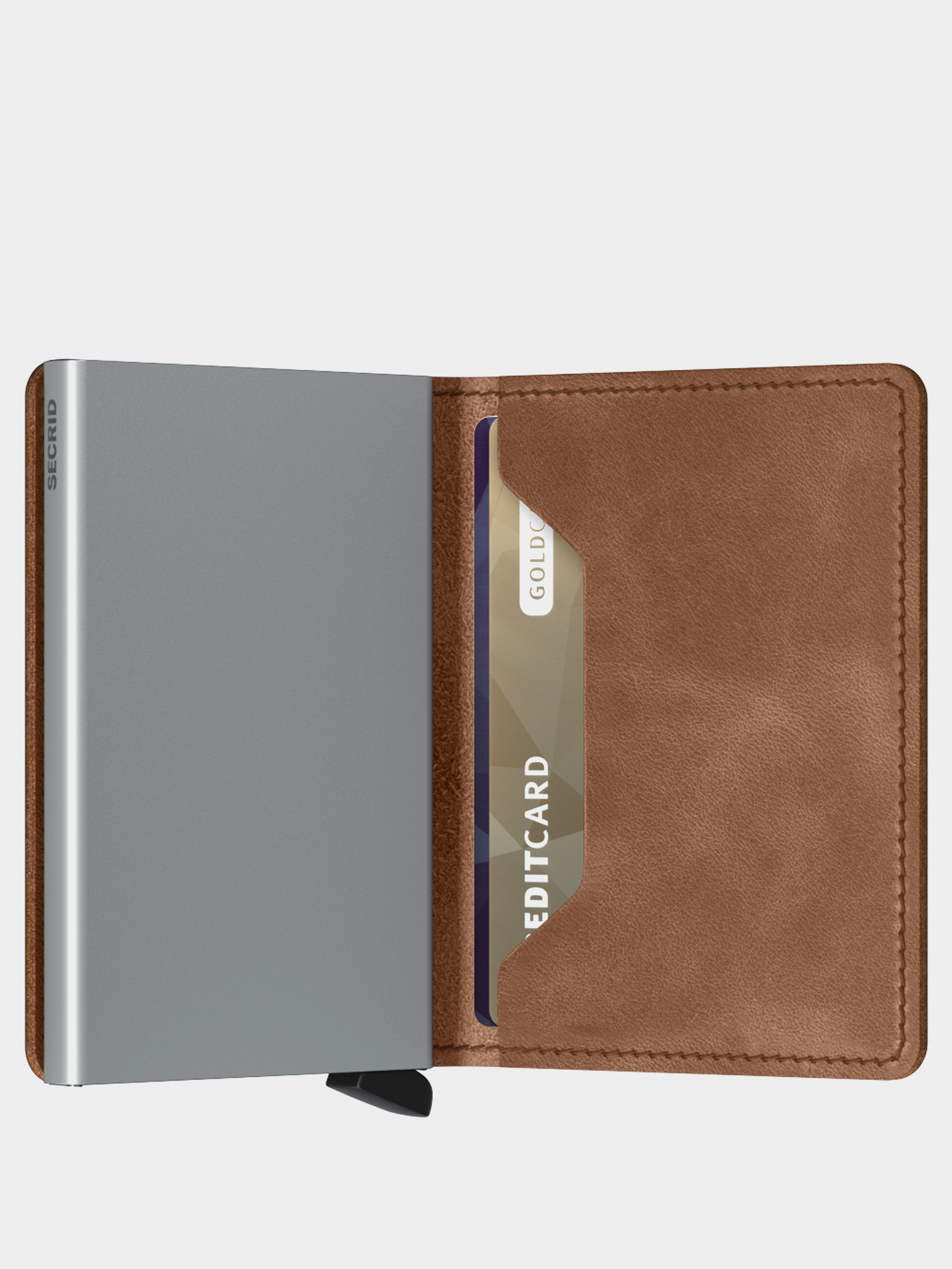Portfel Secrid Slimwallet (vintage cognac/silver)