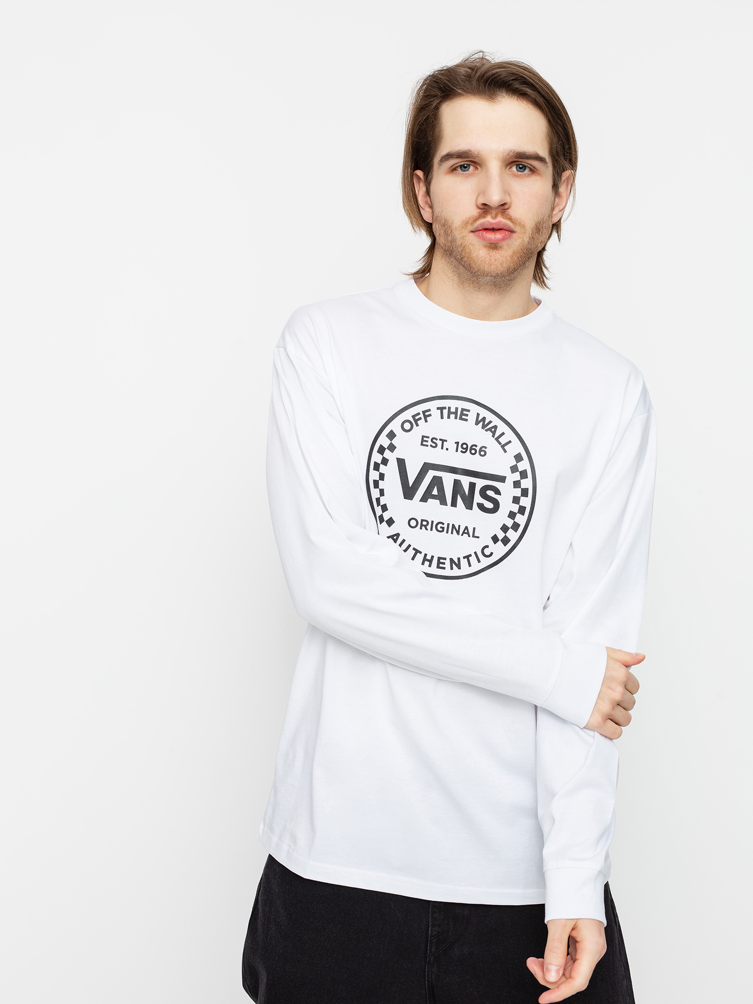 Longsleeve Vans Authentic Checker (white)