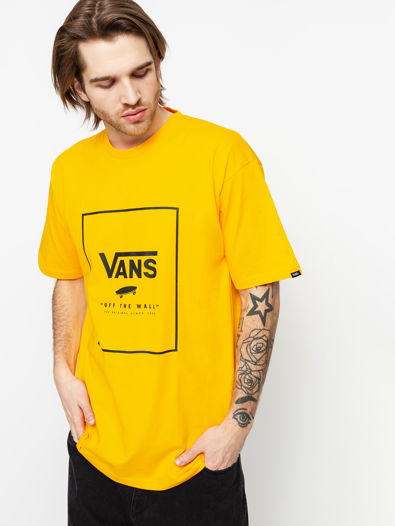 T-shirt Vans Classic Print Box (saffron/black)