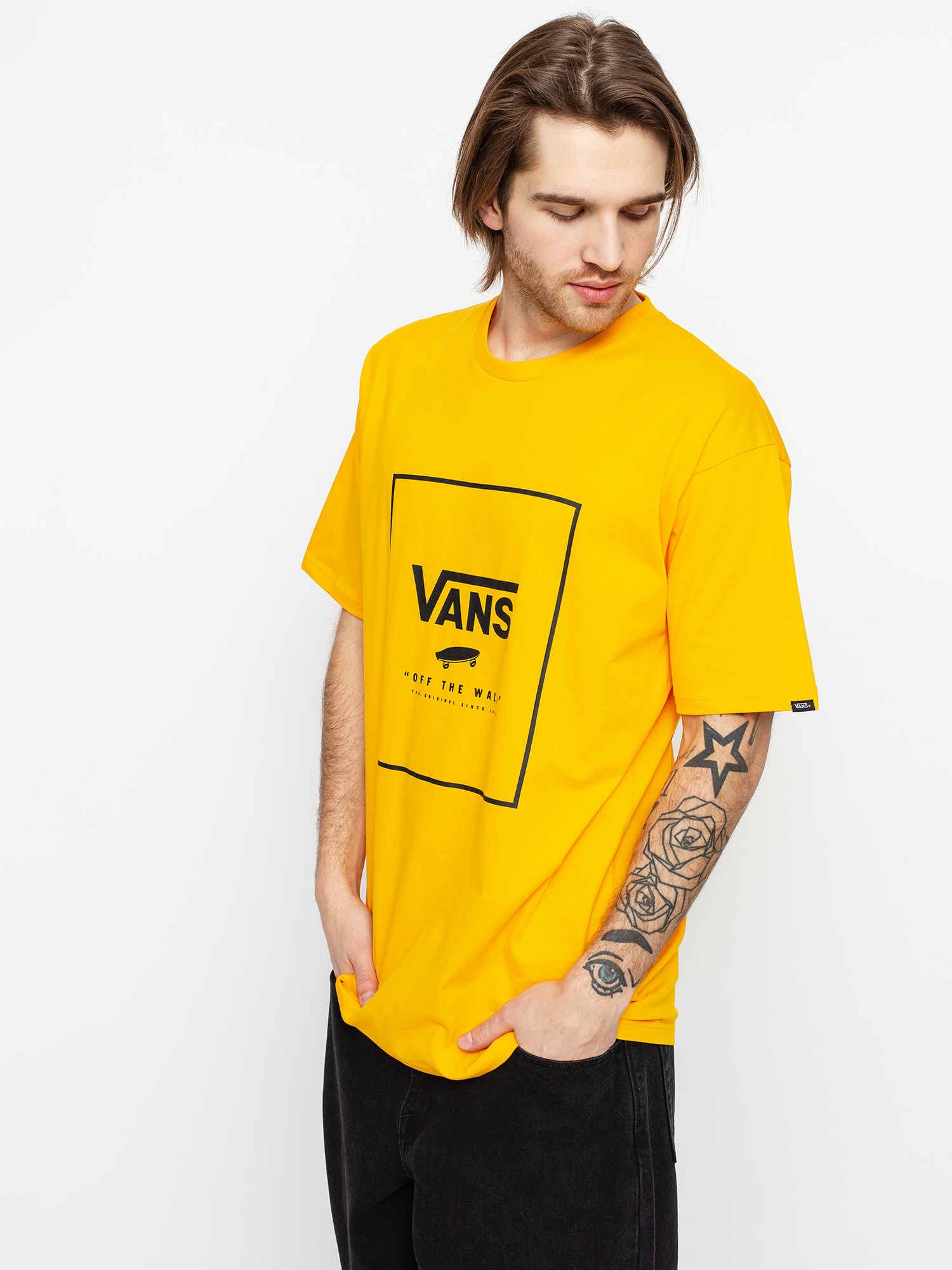 T-shirt Vans Classic Print Box (saffron/black)