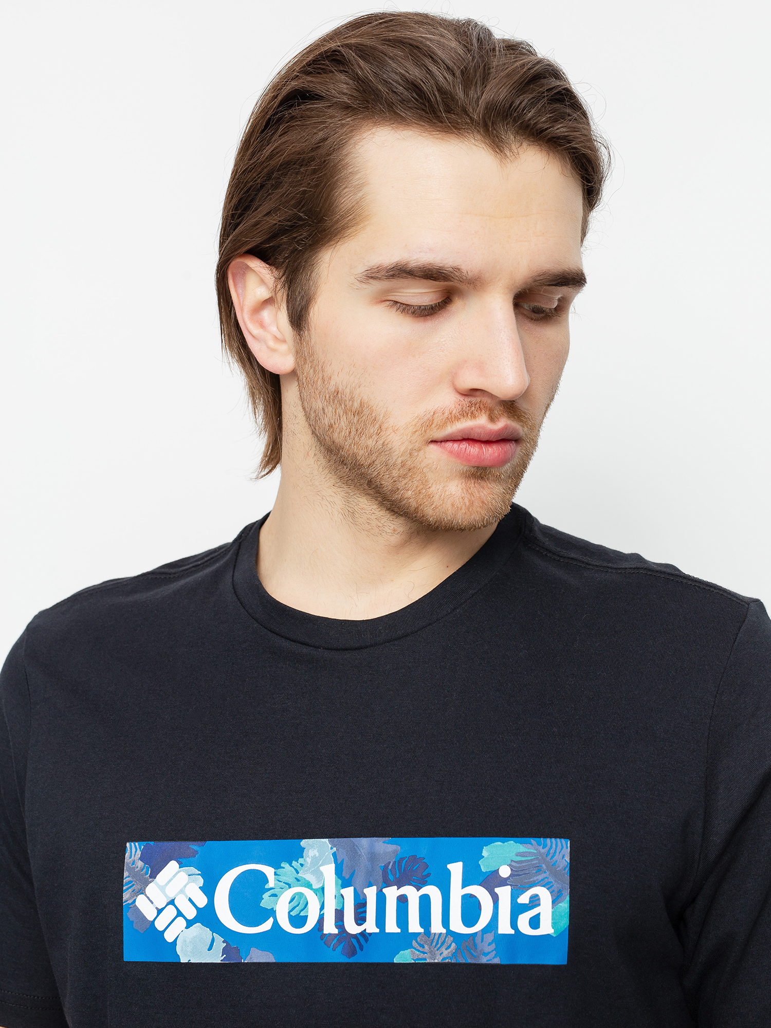 T-shirt Columbia Rapid Ridge (black/white framed floral)