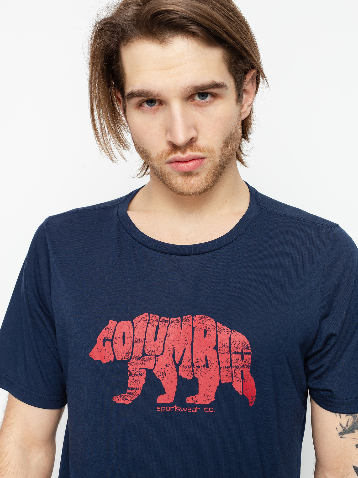 T-shirt Columbia Terra Vale II (collegiate navy grizzly walk)