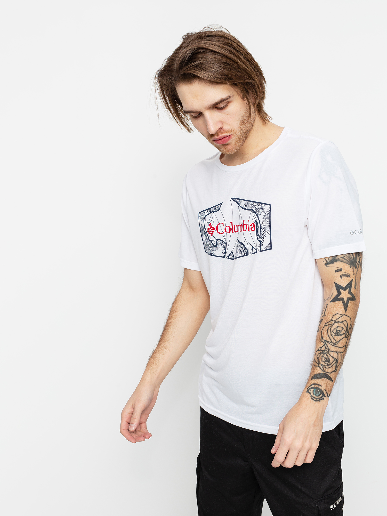 T-shirt Columbia Terra Vale II (white roam hex)