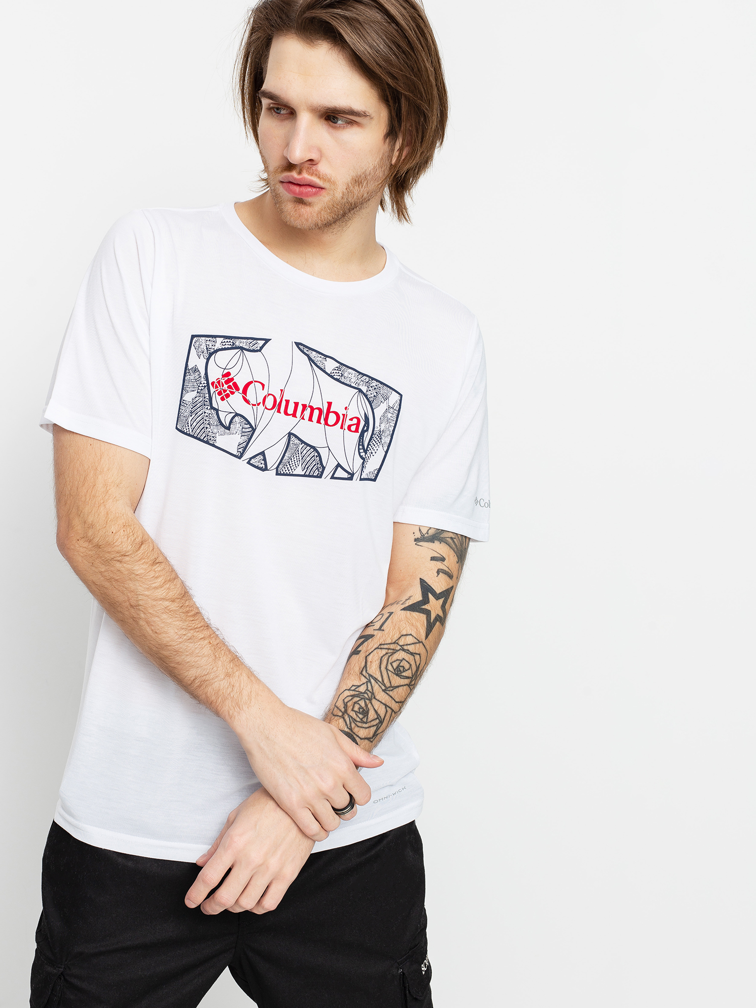 T-shirt Columbia Terra Vale II (white roam hex)