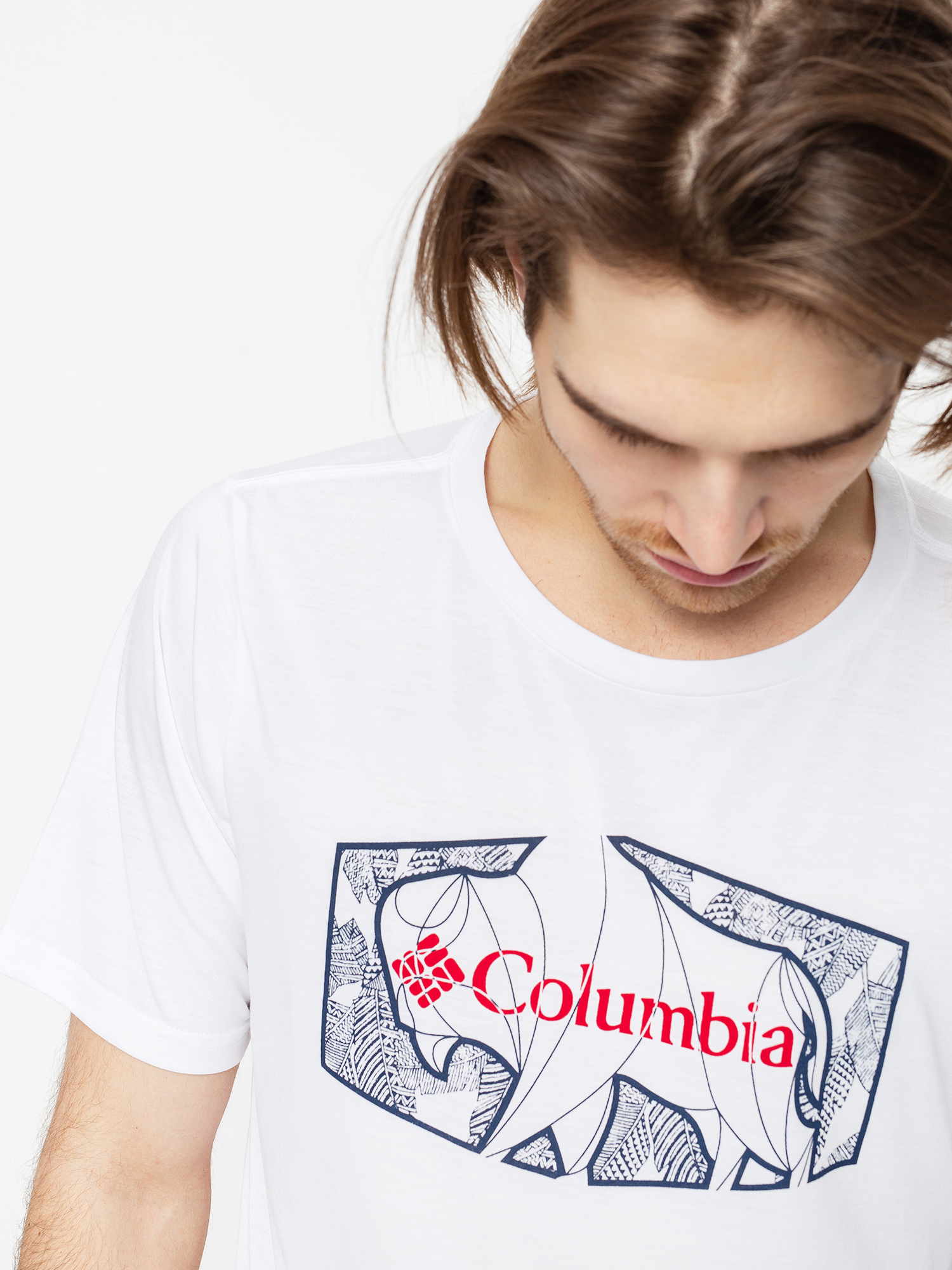 T-shirt Columbia Terra Vale II (white roam hex)