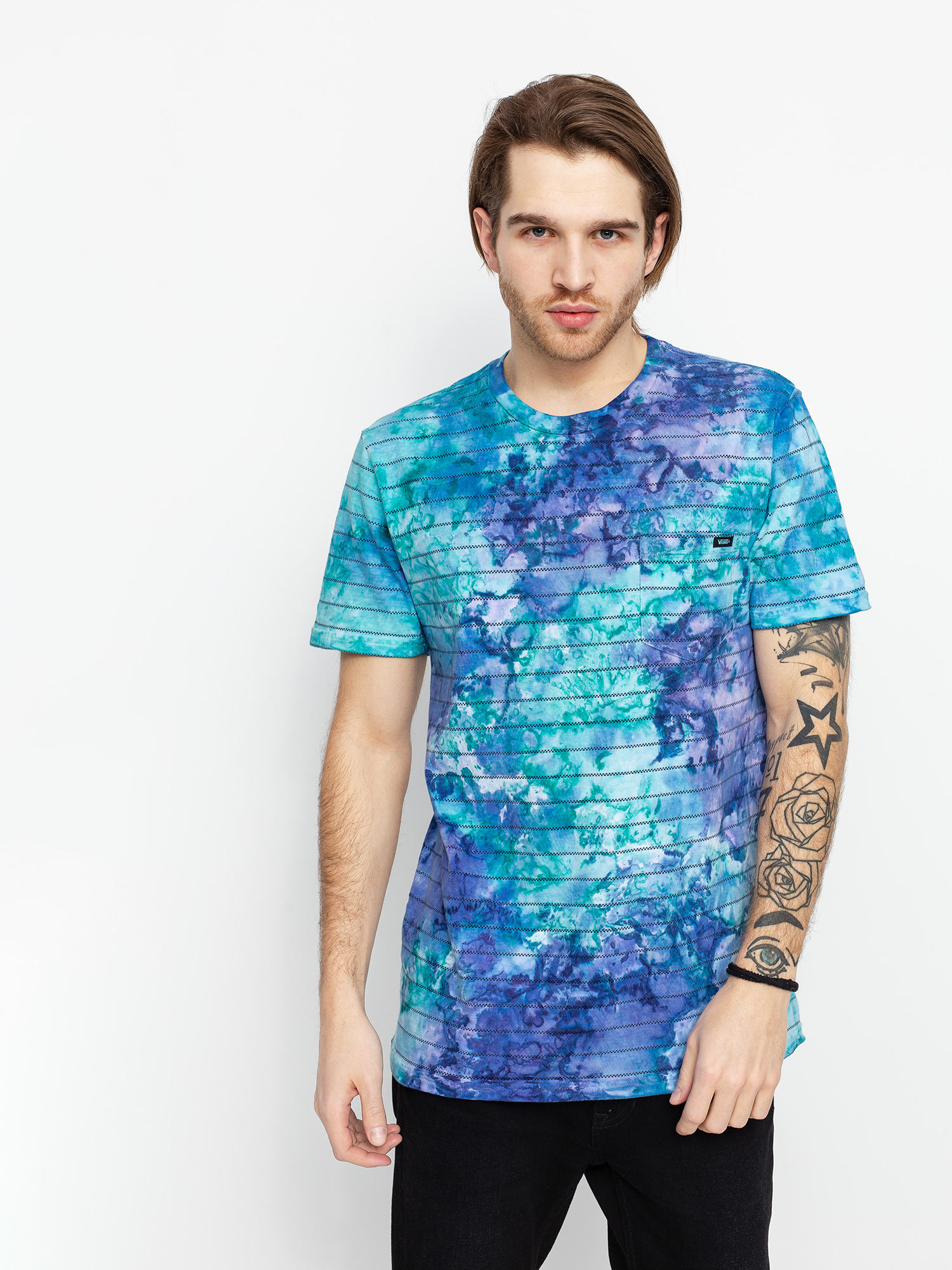 T-shirt Vans Tie Dye Checkerstripe II (english lavender tie dye)