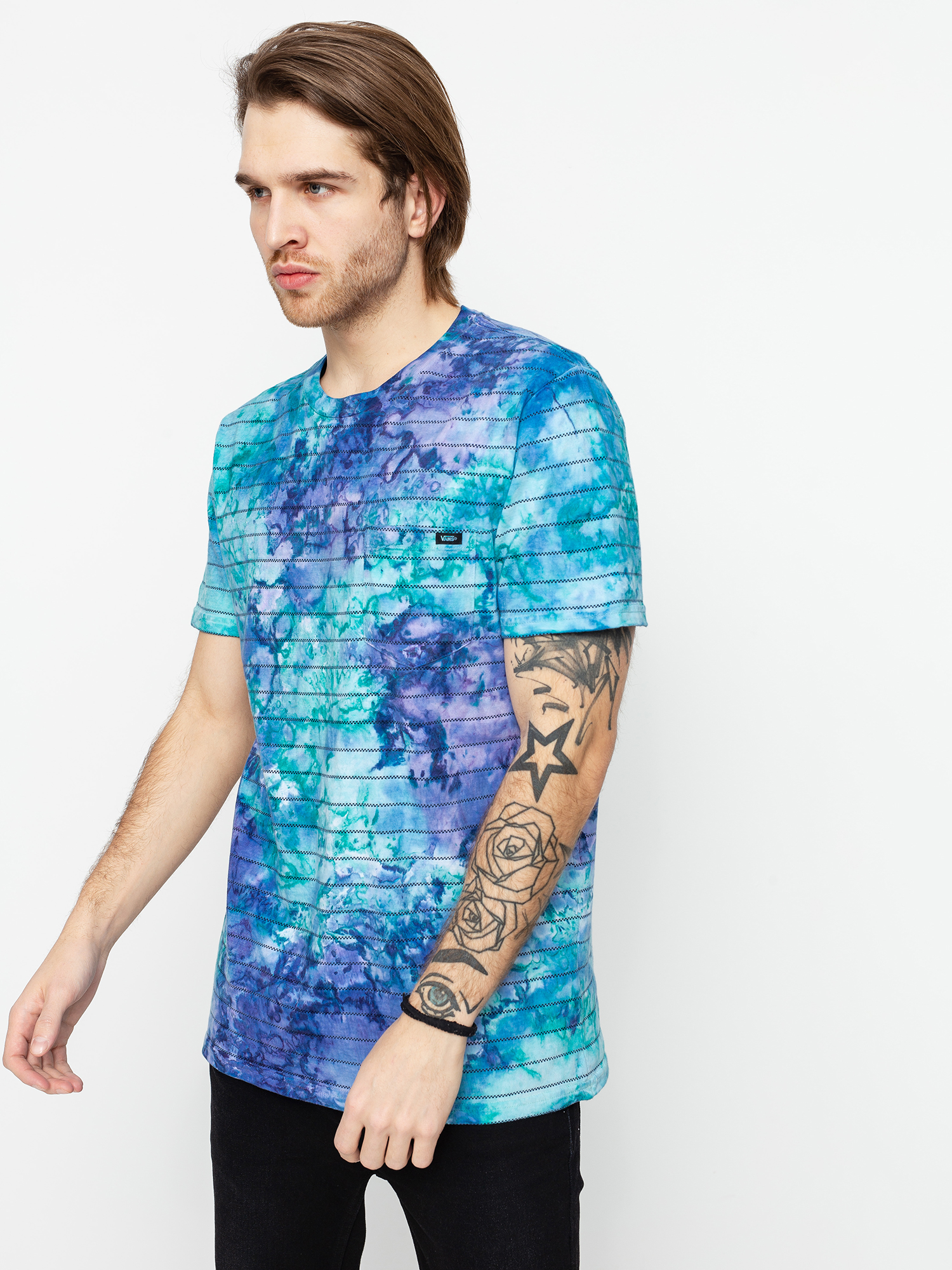 T-shirt Vans Tie Dye Checkerstripe II (english lavender tie dye)