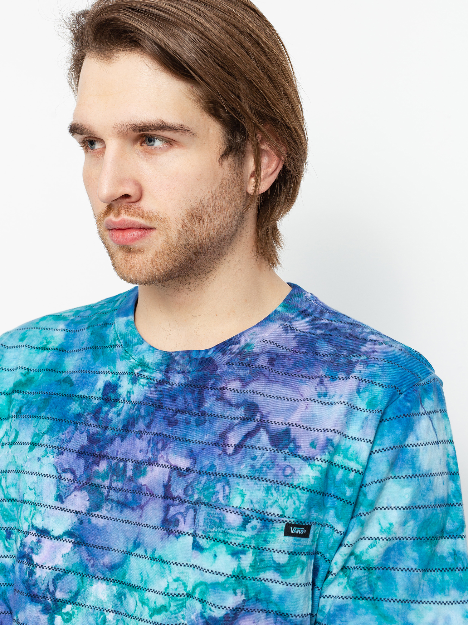 T-shirt Vans Tie Dye Checkerstripe II (english lavender tie dye)