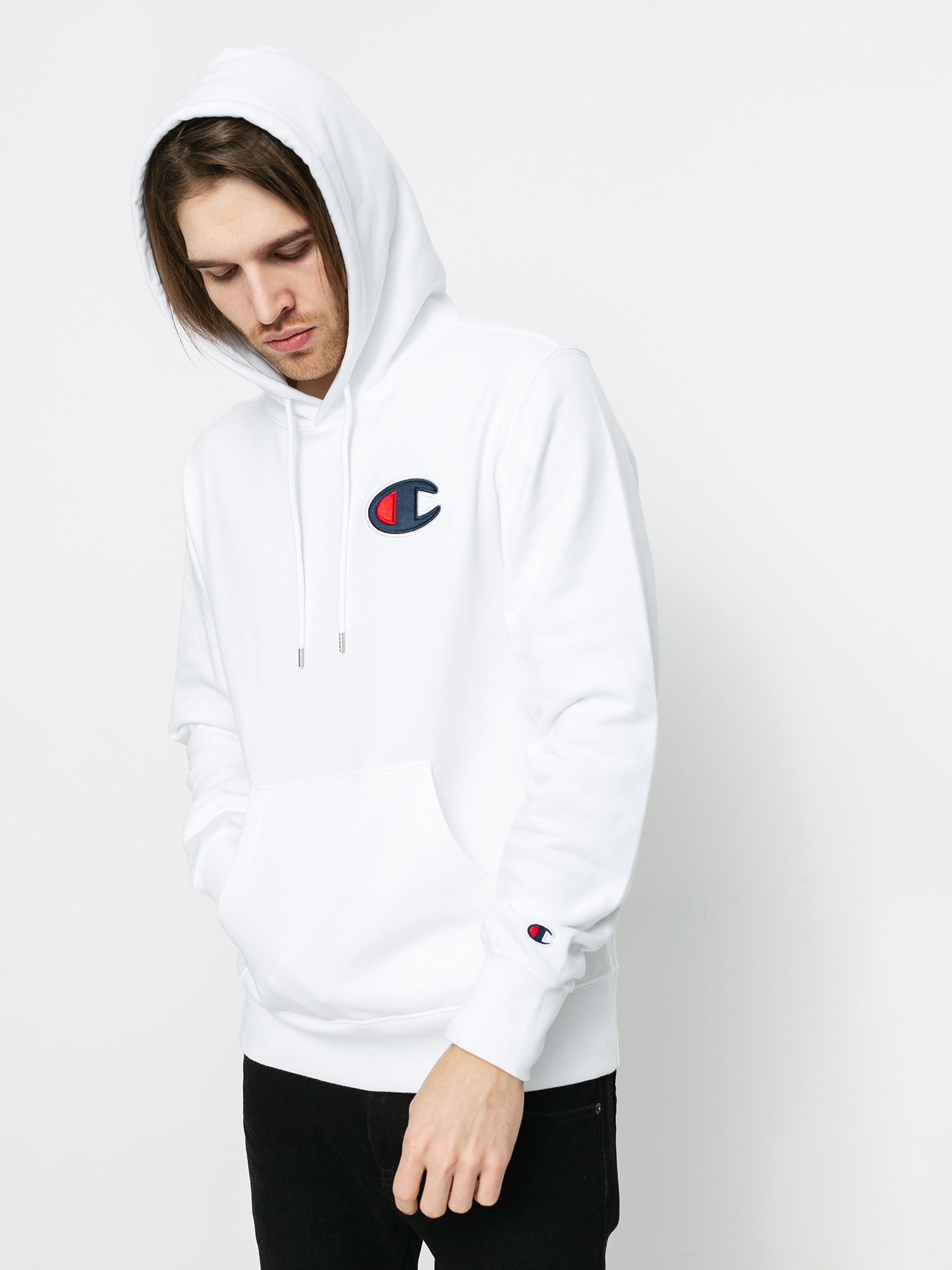 Bluza z kapturem Champion Sweatshirt HD 214184 (wht)