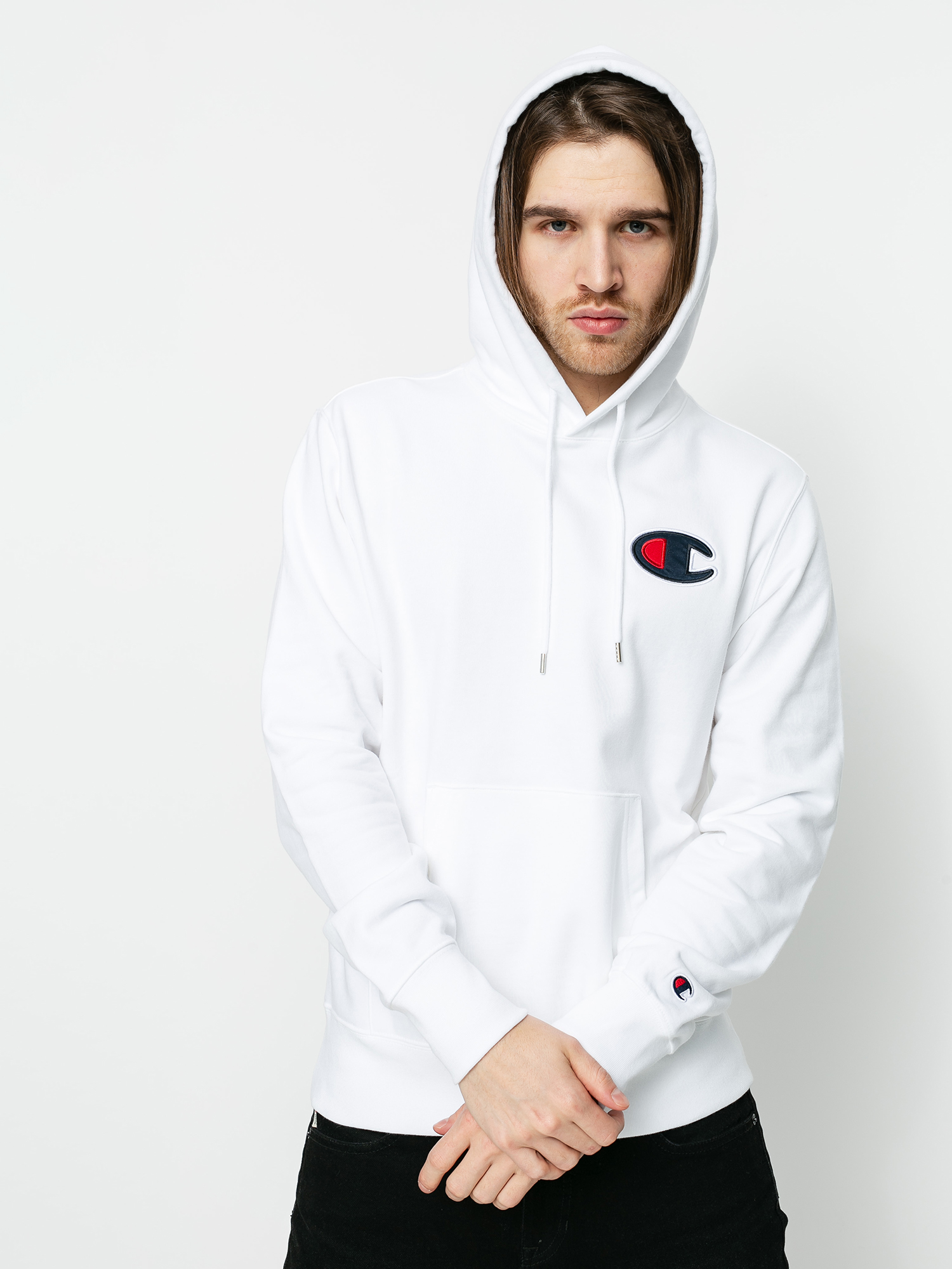 Bluza z kapturem Champion Sweatshirt HD 214184 (wht)