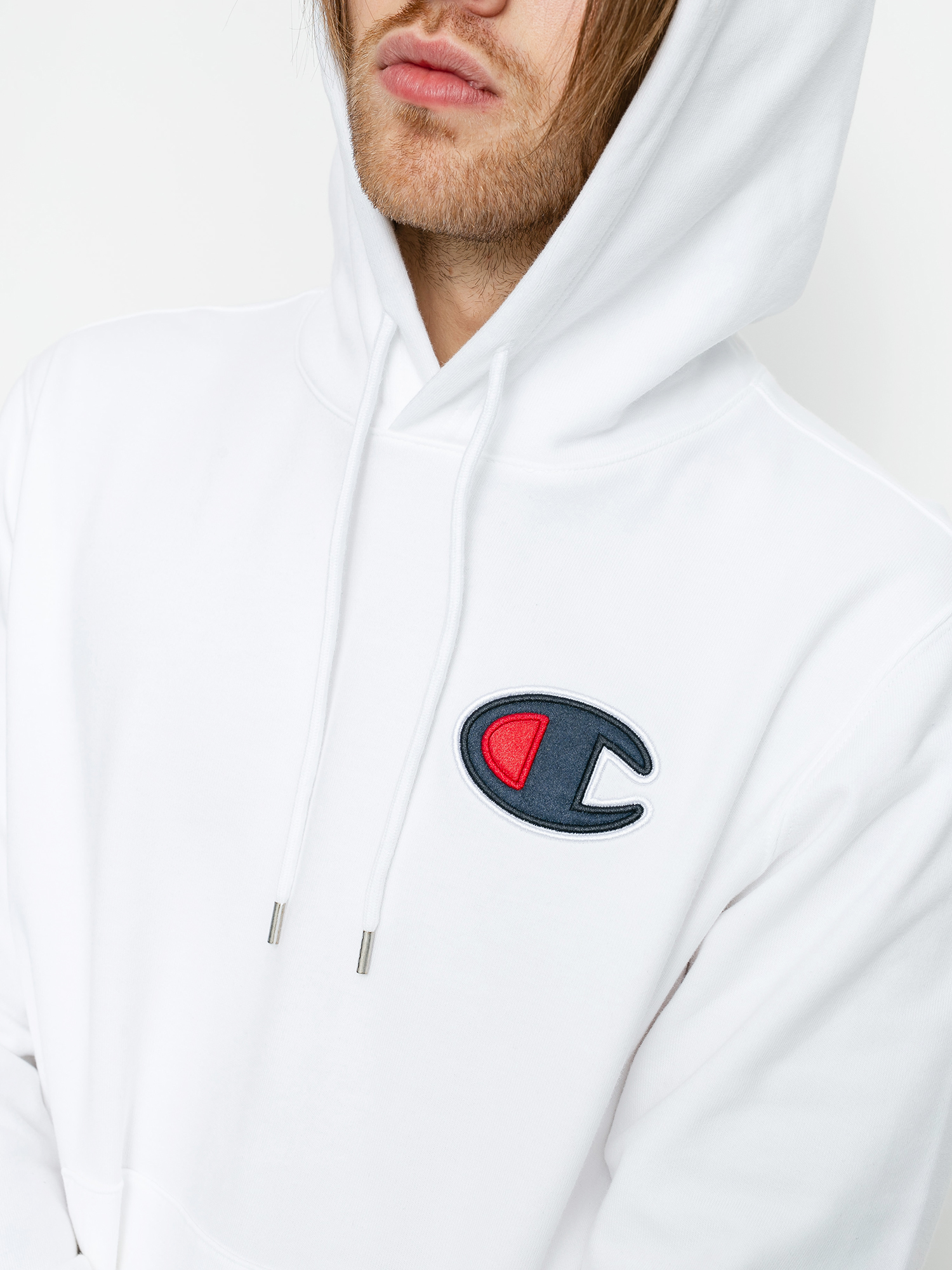 Bluza z kapturem Champion Sweatshirt HD 214184 (wht)