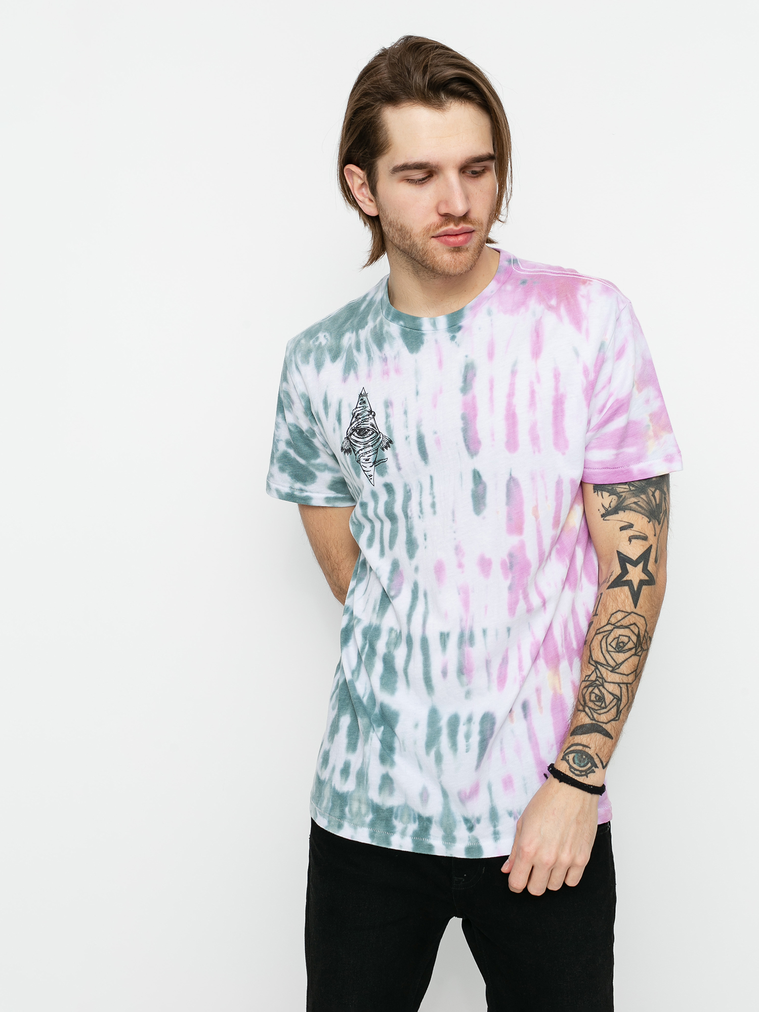 T-shirt Brixton Bb Bohemian Tlrt (green/red)