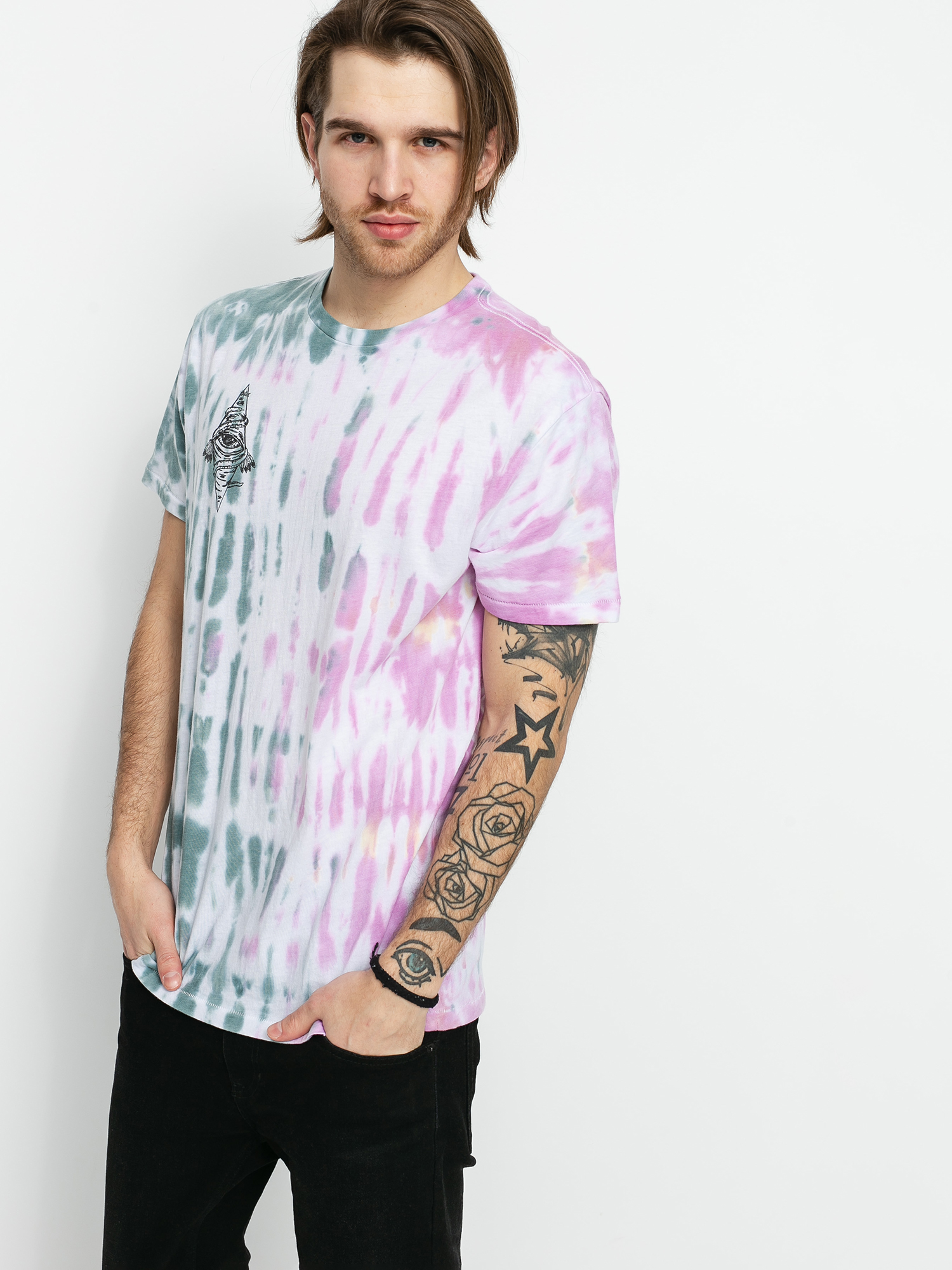 T-shirt Brixton Bb Bohemian Tlrt (green/red)