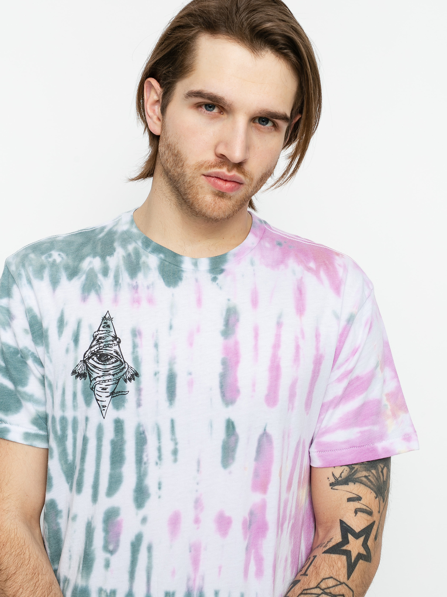 T-shirt Brixton Bb Bohemian Tlrt (green/red)